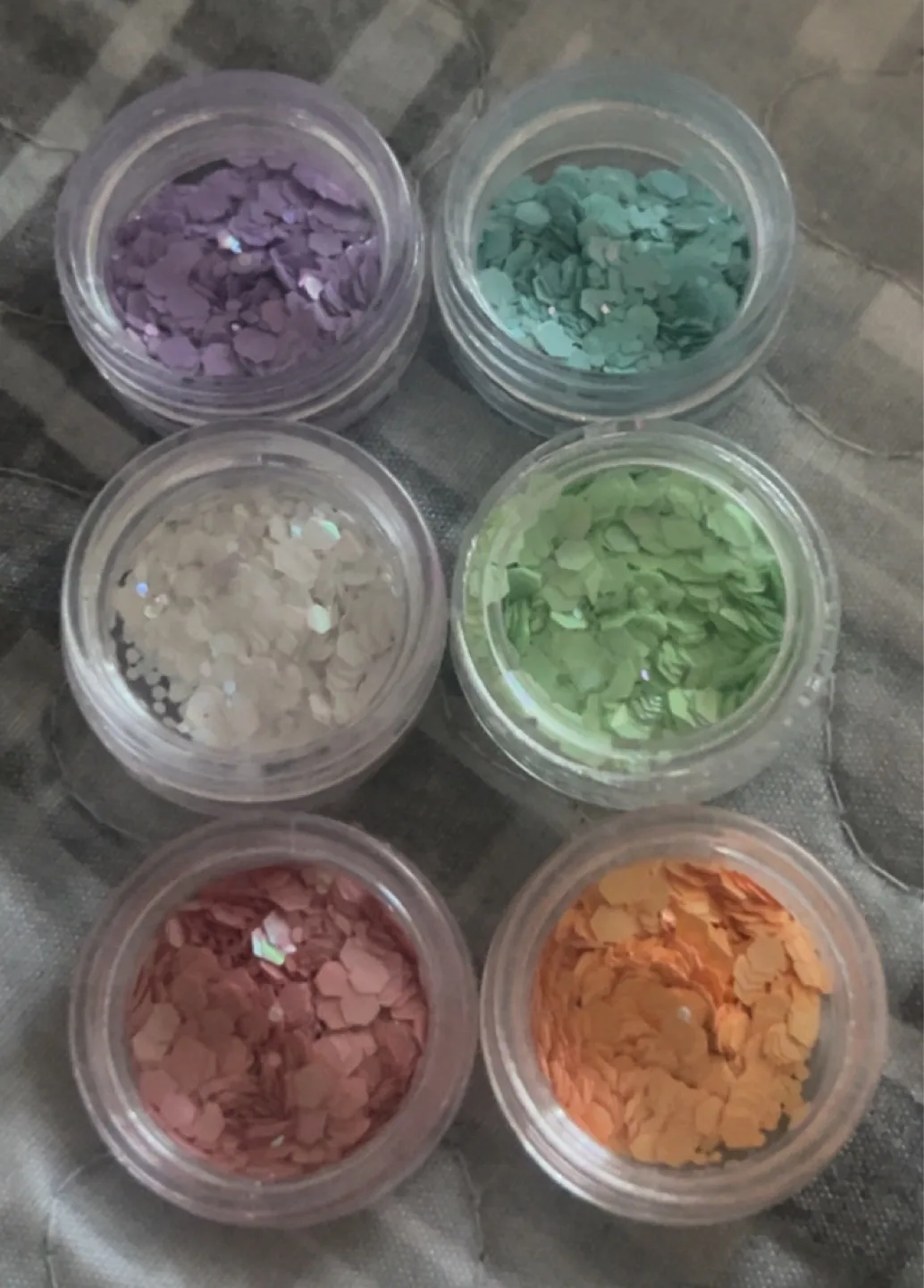 Nail Glitter Set - 6 Colours thumbnail