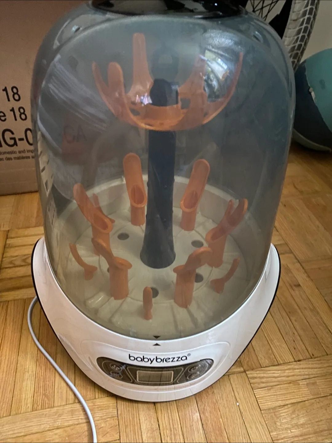 Moving out sale Baby breeza bottle sterilizer with diaper 26pcs image indicator(2)