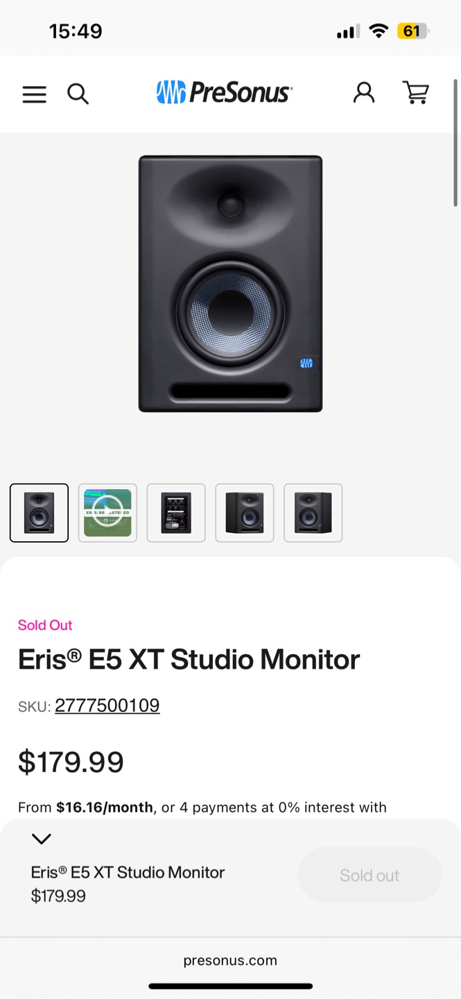 PreSonus Eris E5 XT Studio Monitors - Speaker Pair - photo 5