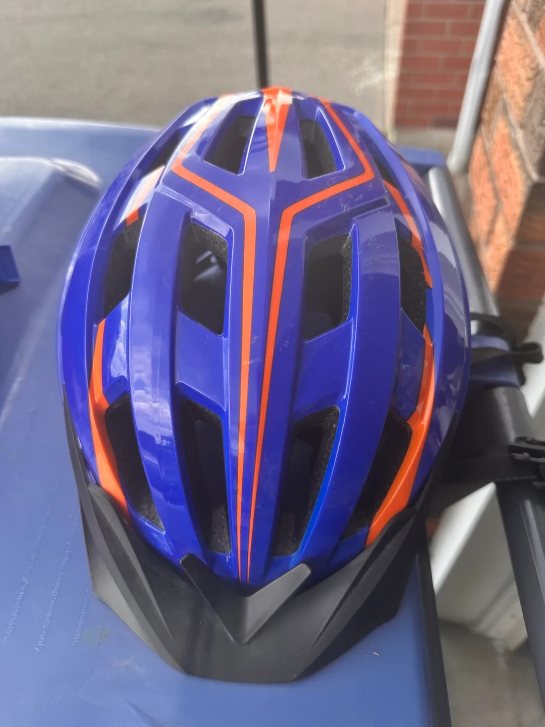 Bell Bike Helmet - Blue & Orange thumbnail