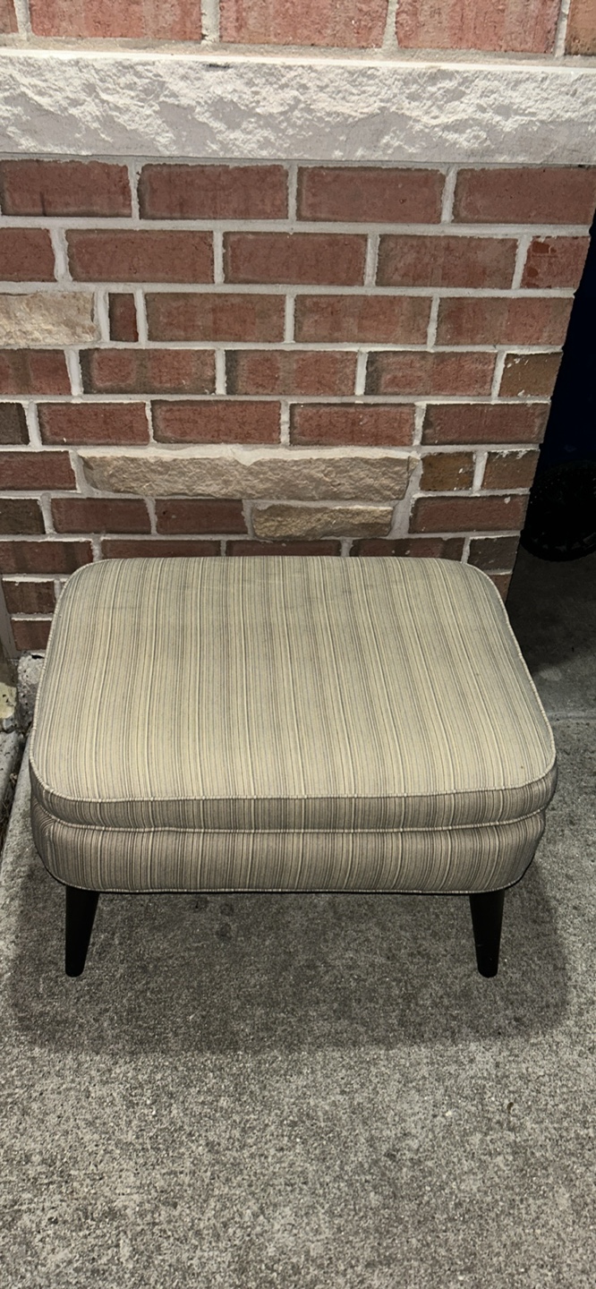 Striped Ottoman - photo 2