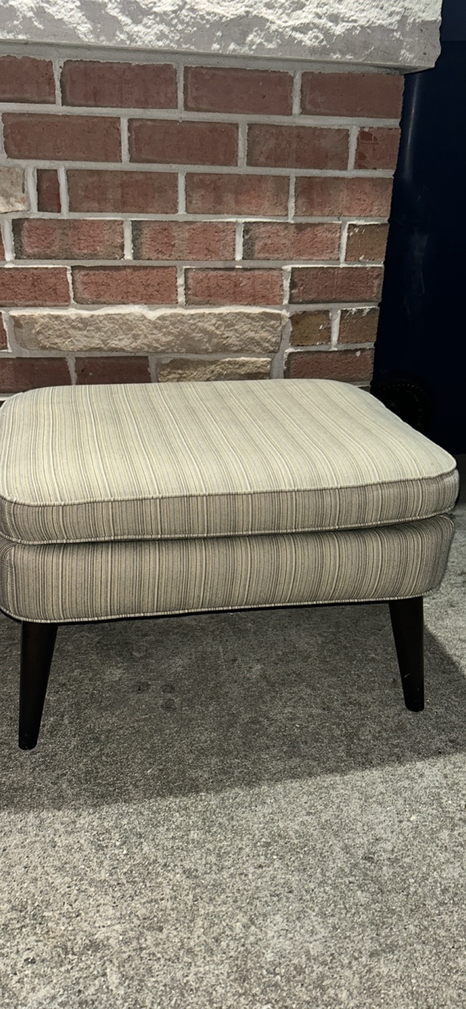 Striped Ottoman