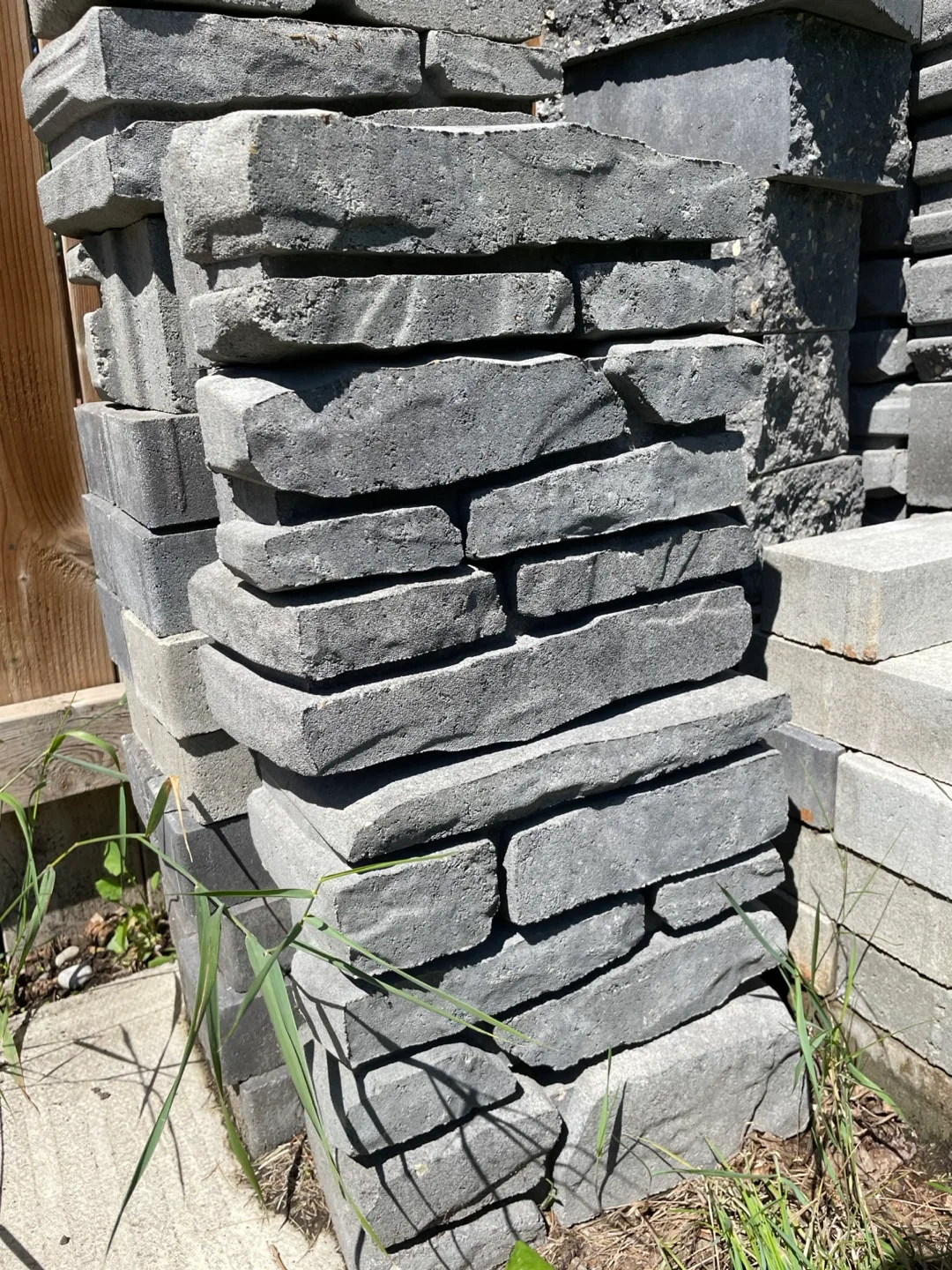 Multiple Grey Stone Garden Bricks thumbnail