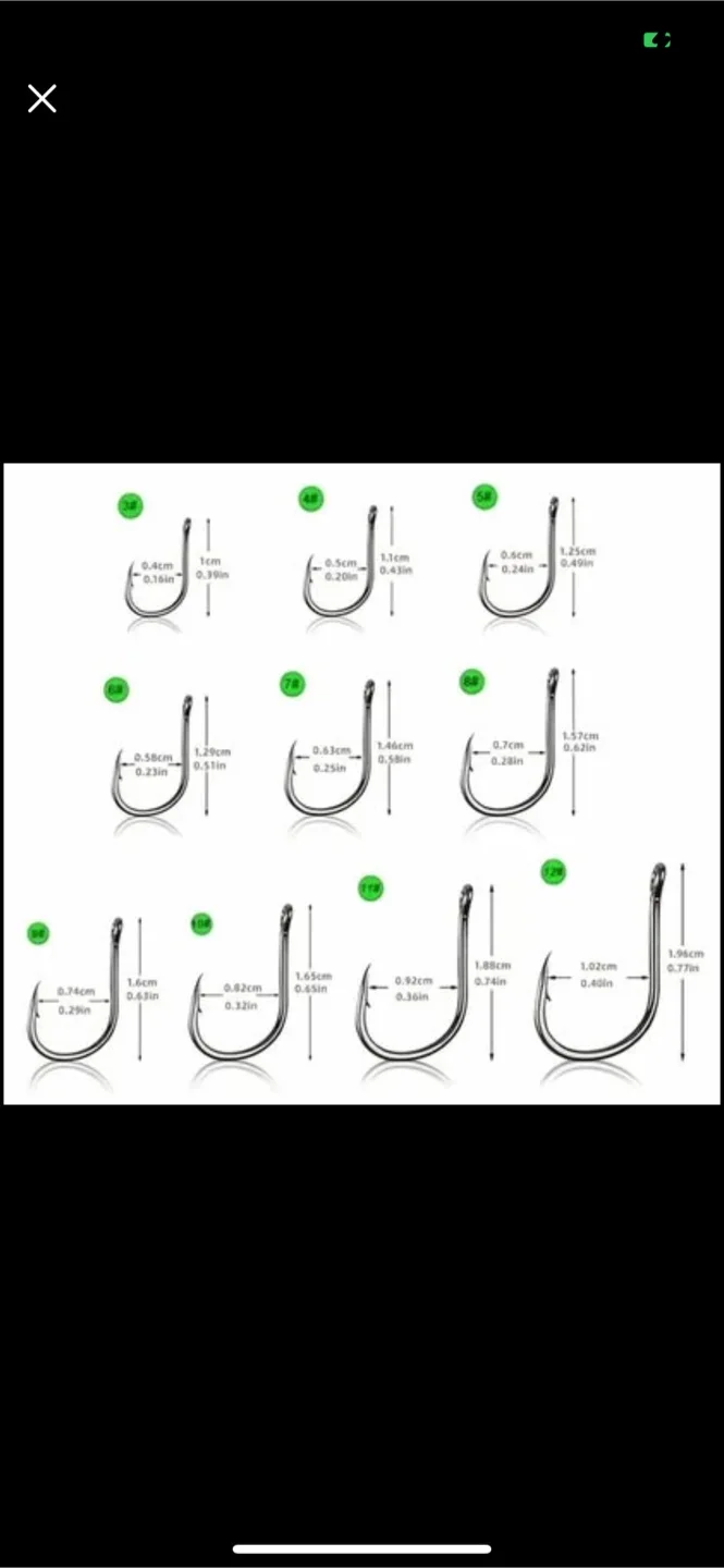 Fishing Hooks Set with Box image indicator(2)