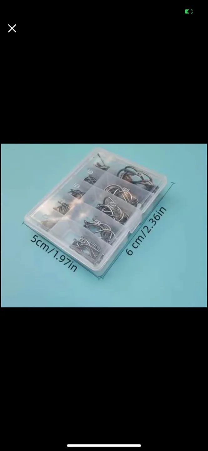 Fishing Hooks Set with Box image indicator(4)