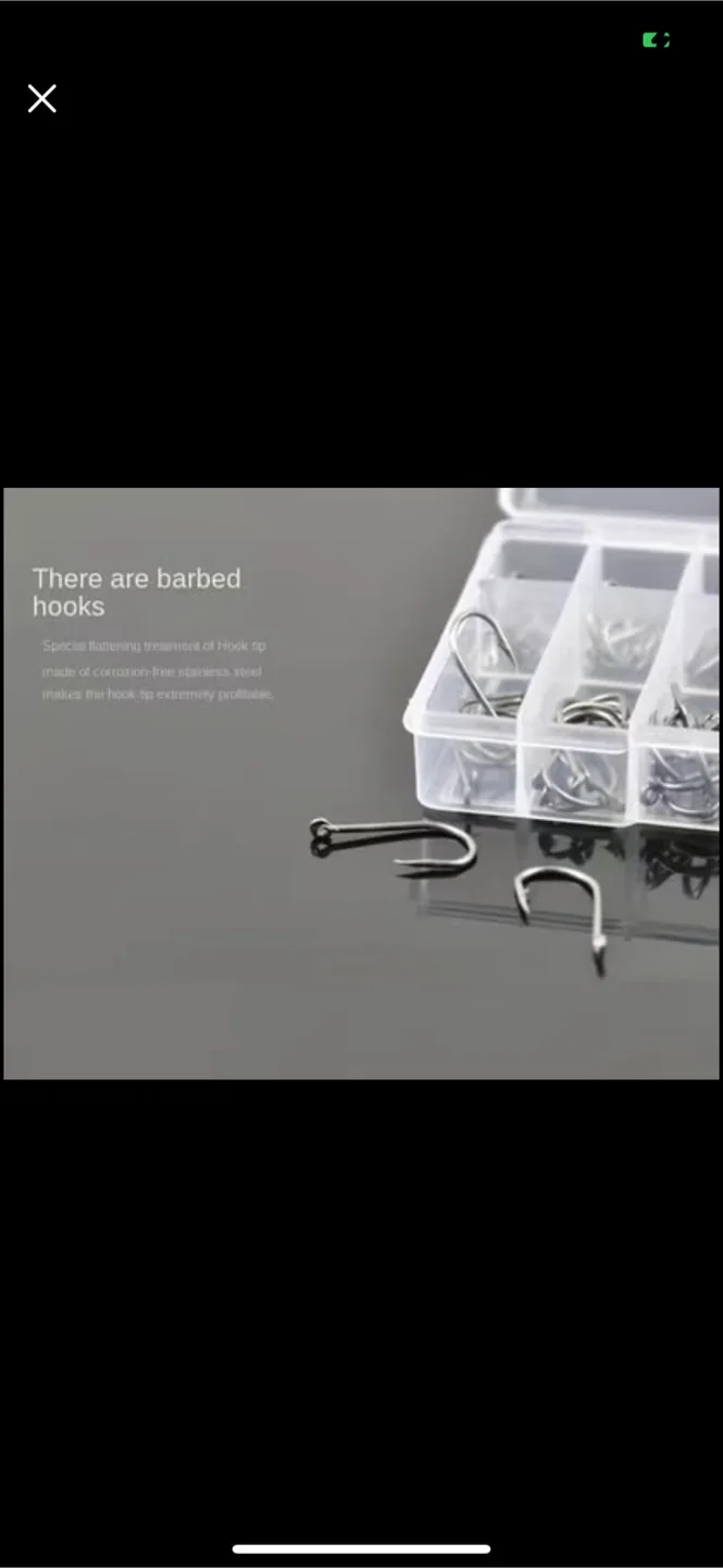 Fishing Hooks Set with Box image indicator(9)