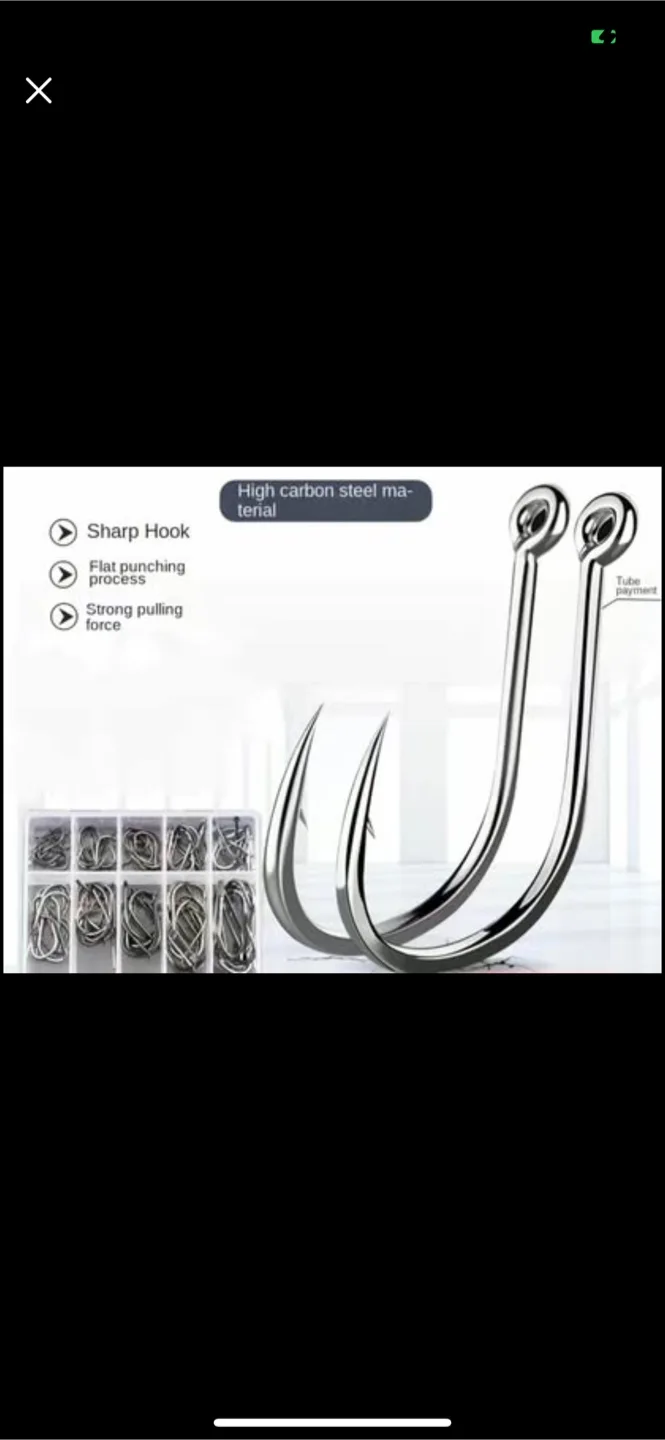 Fishing Hooks Set with Box image indicator(7)