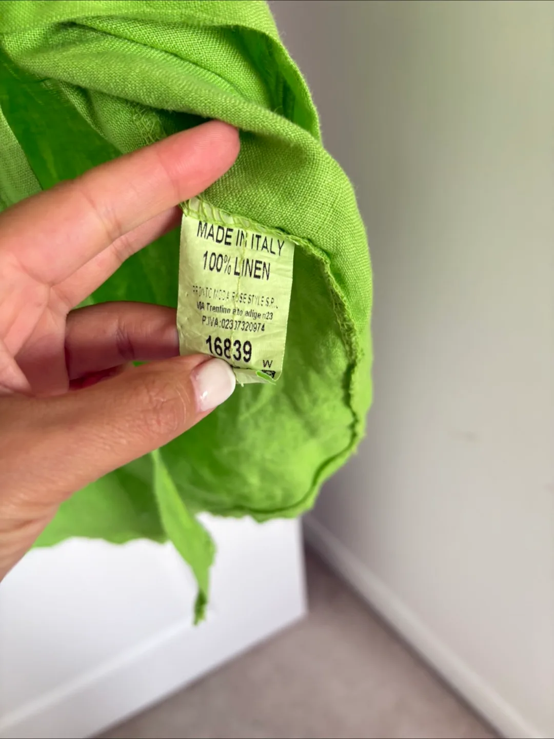 Linen Shirt Dress - Made in Italy image indicator(3)