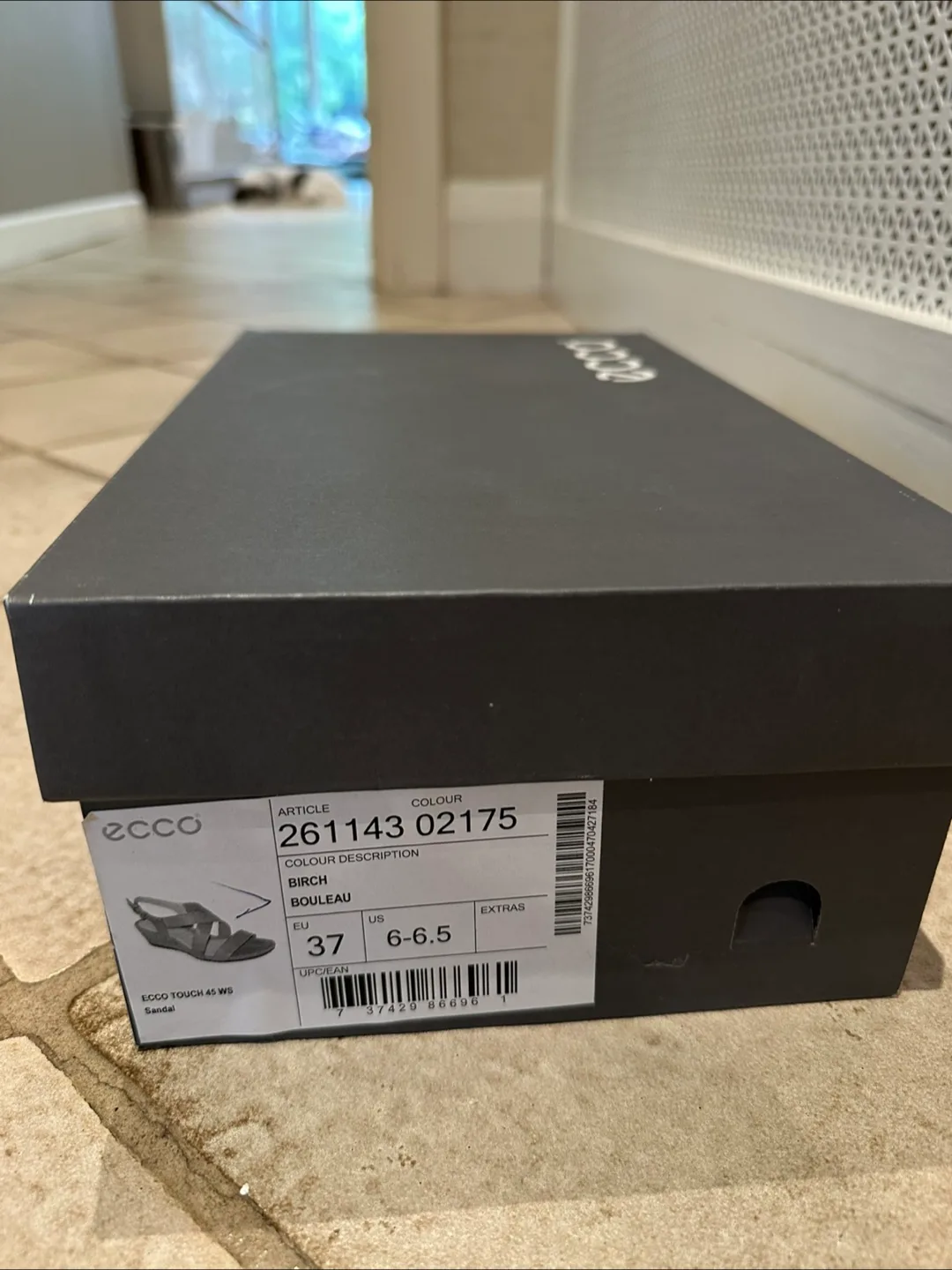 Ecco Touch 45 WS Birch Sandals - Size 37.5 or 6-6.5 US image indicator(5)