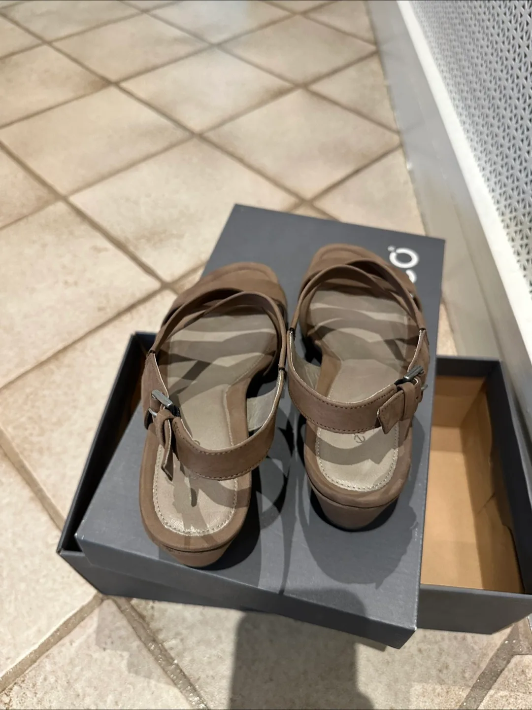 Ecco Touch 45 WS Birch Sandals - Size 37.5 or 6-6.5 US image indicator(6)