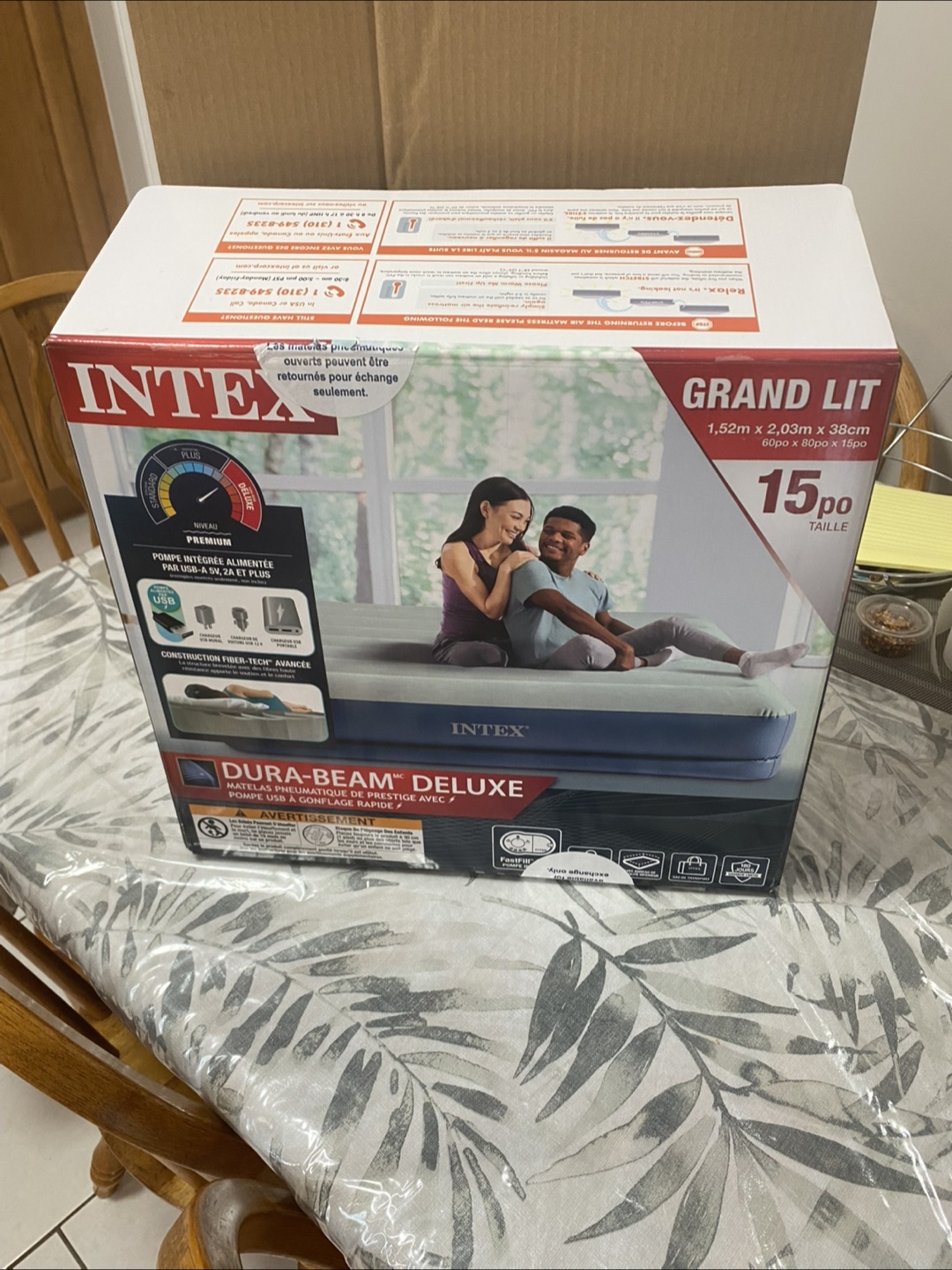 Intex Dura-Beam Deluxe Air Mattress - Grand Lit - photo 2