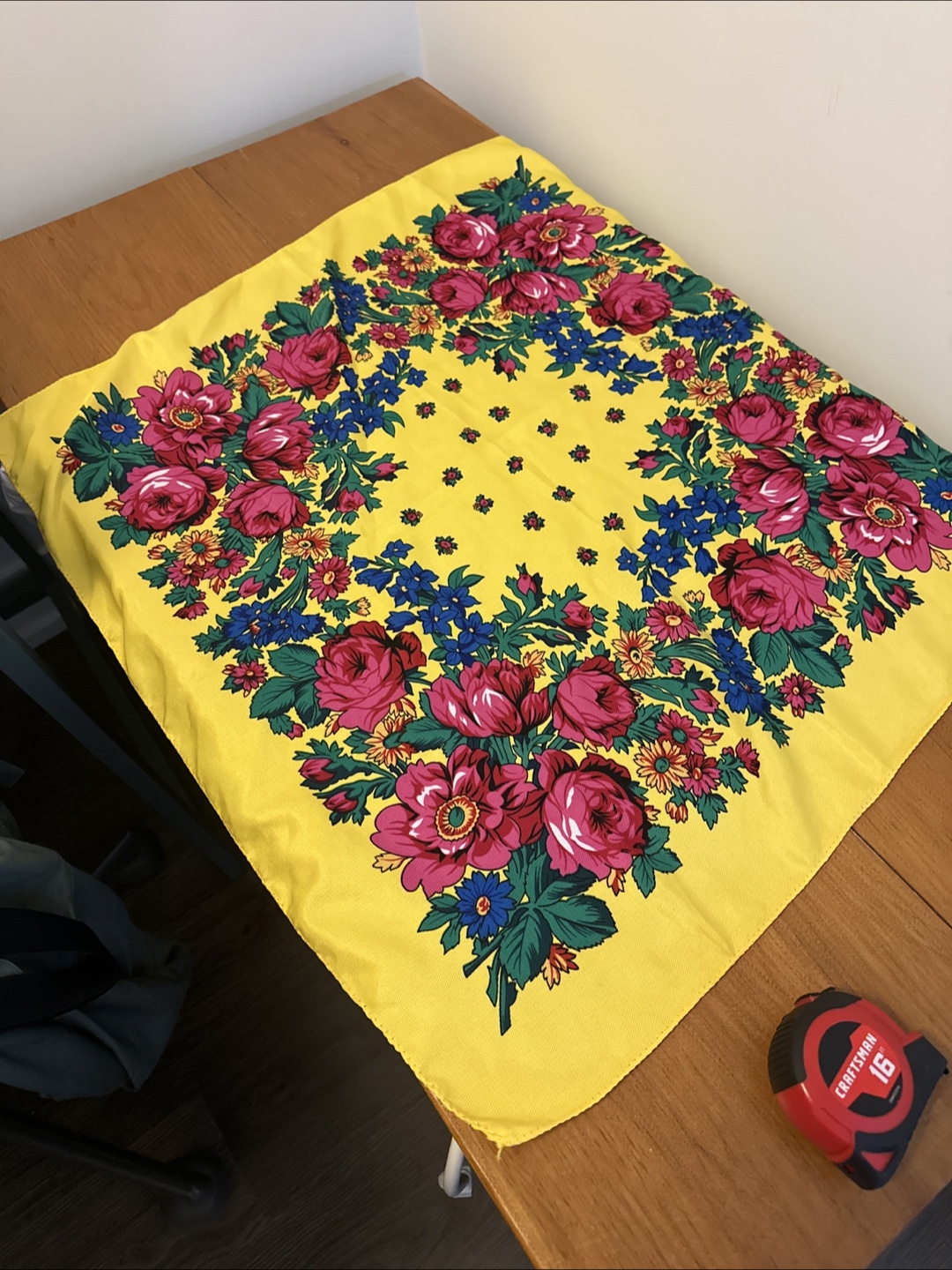Floral Yellow Scarf