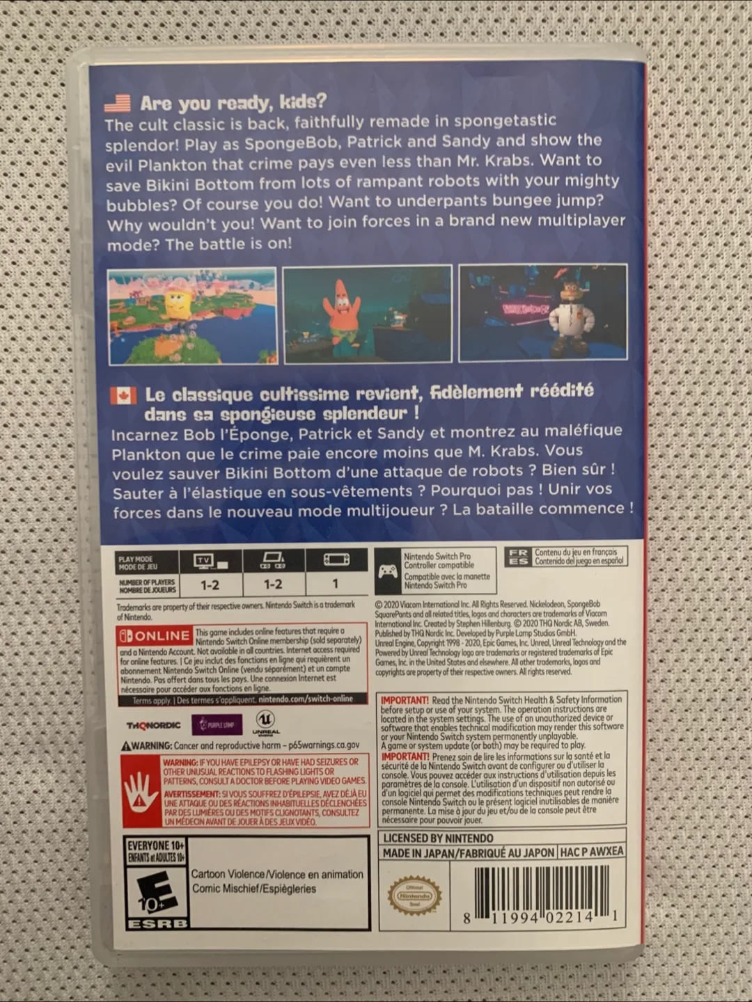 SpongeBob Battle for Bikini Bottom Nintendo Switch Game image indicator(3)