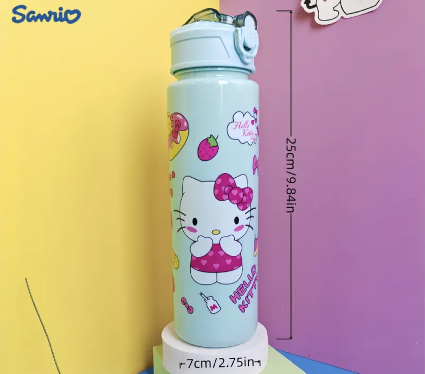 Sanrio Character Water Bottle - Hello Kitty, Kuromi, My Melody - photo 2