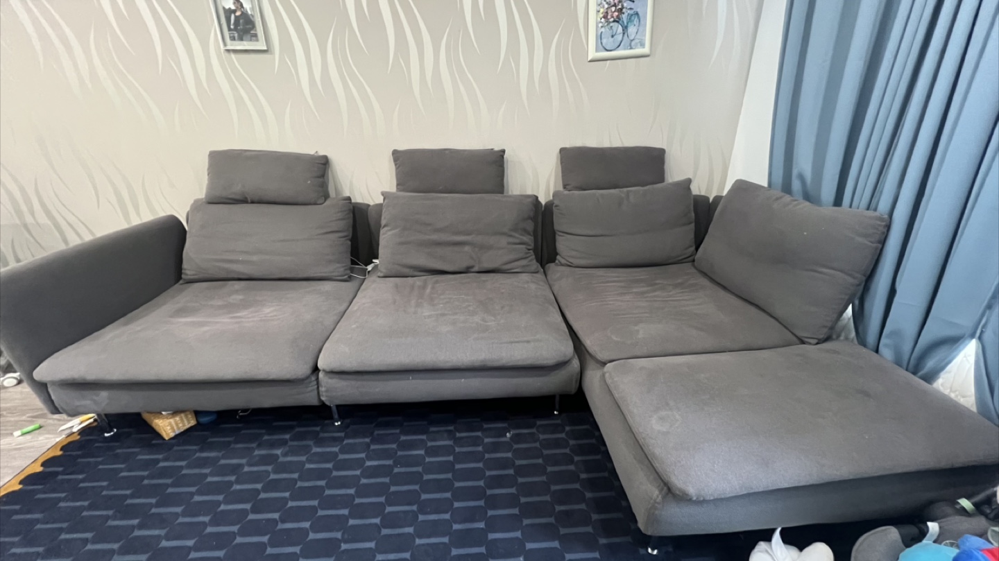 IKEA Grey Sectional Sofa - photo 4