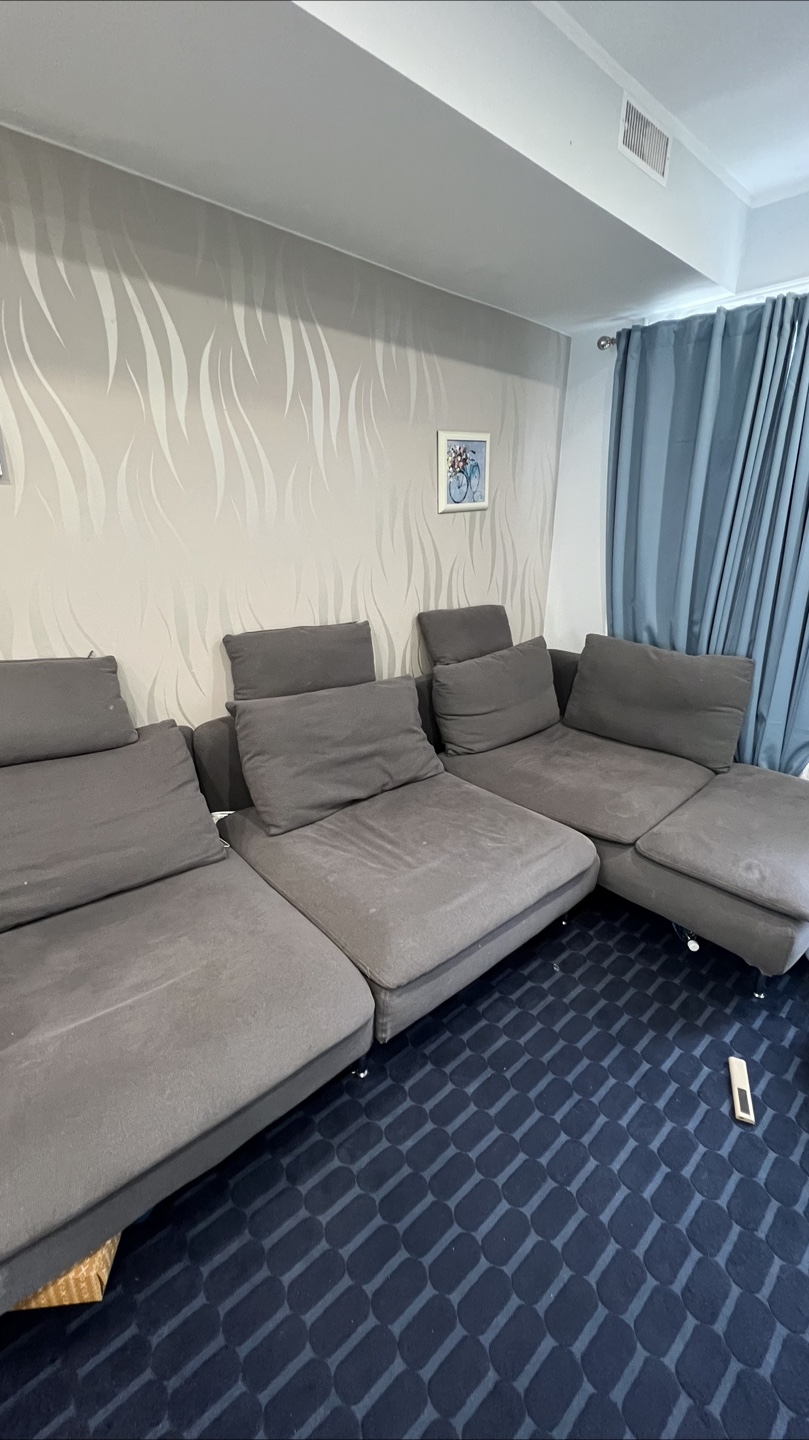 IKEA Grey Sectional Sofa - photo 3