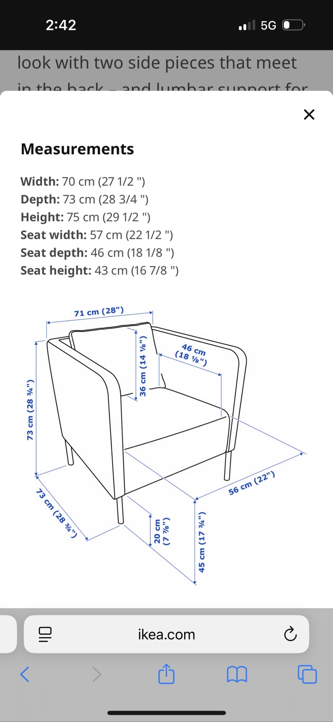 IKEA EKERÖ Armchair, Skiftebo Dark Blue - photo 4
