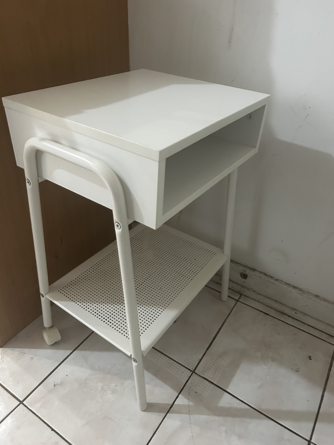IKEA bedside table white