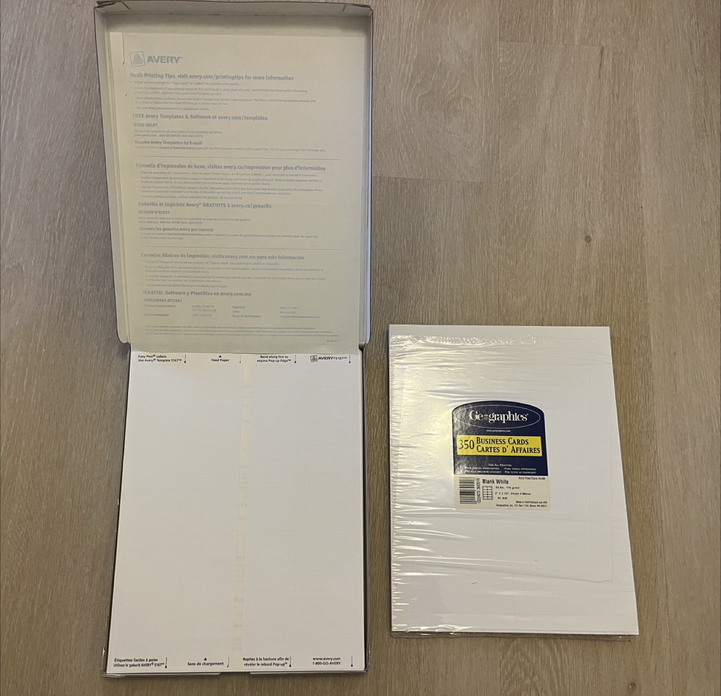 Avery Easy Peel Mailing Labels & Geographics Business Cards - photo 2