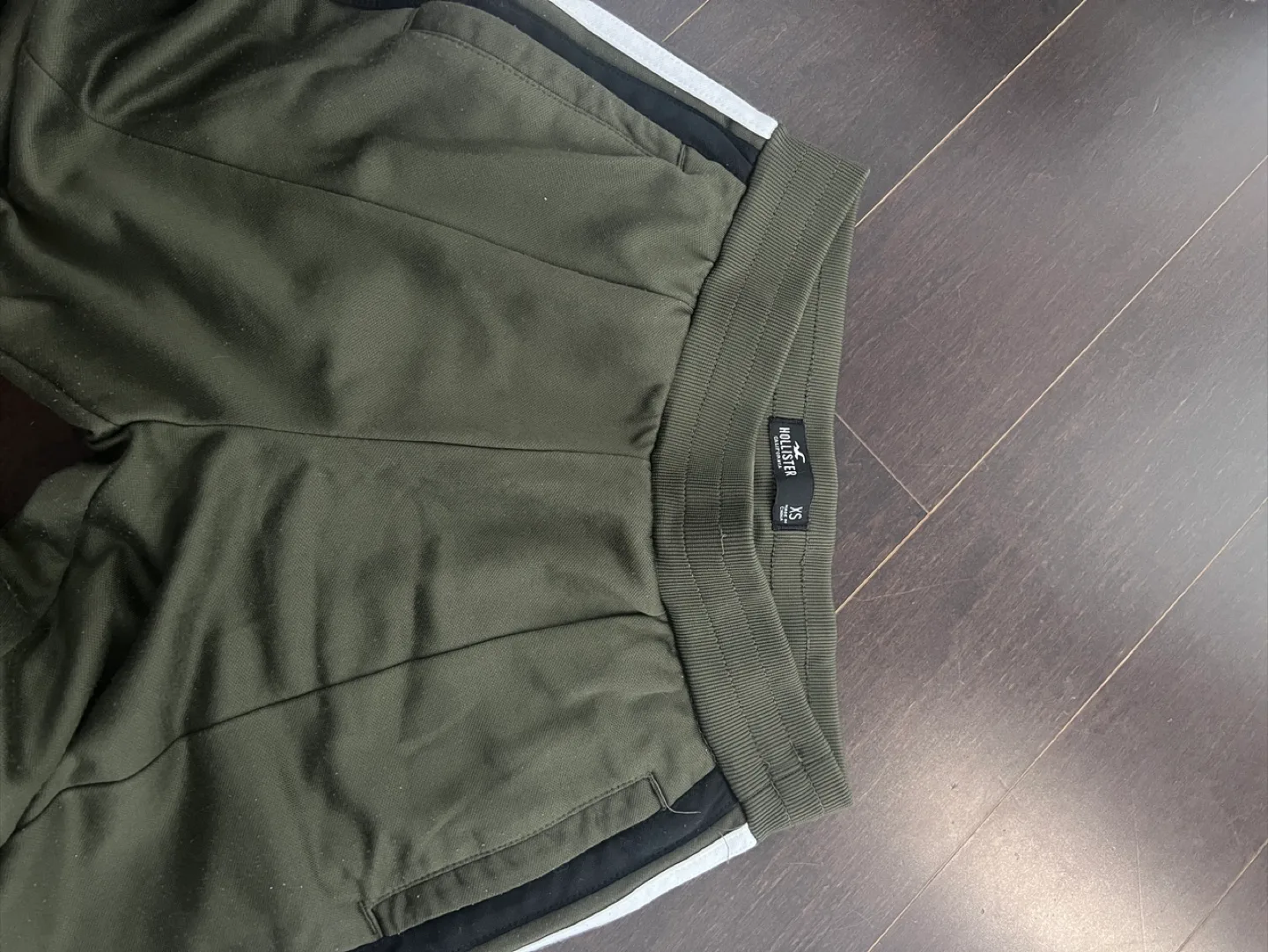 Hollister Olive Green Track Pants - XS image indicator(5)