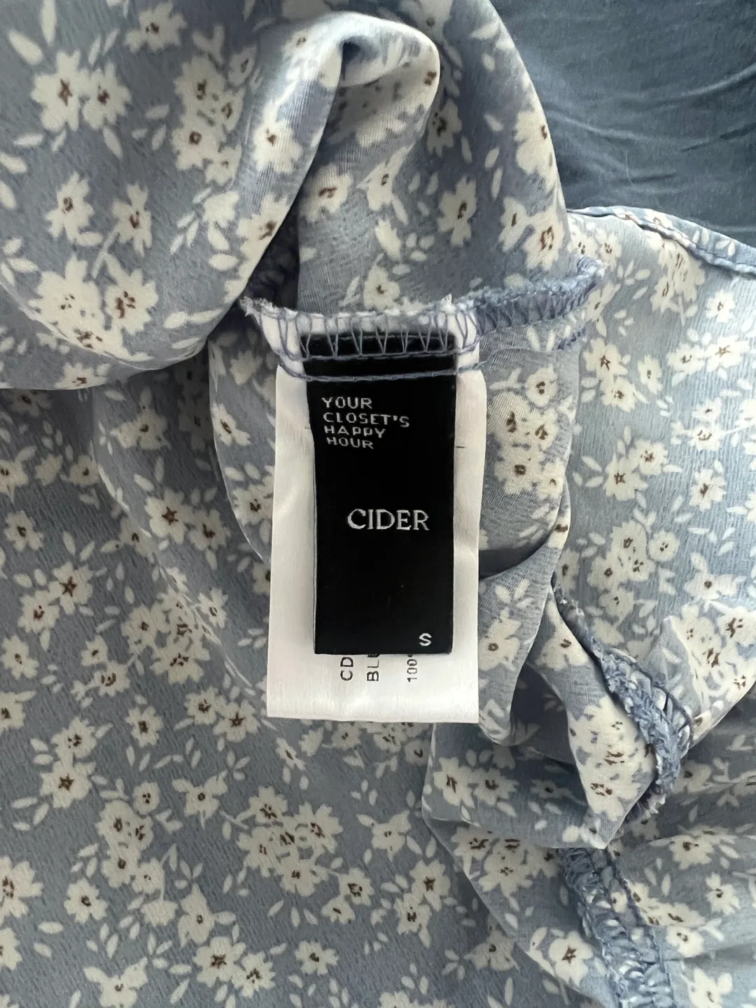 Cider Floral Print Mini Dress - Size S image indicator(4)