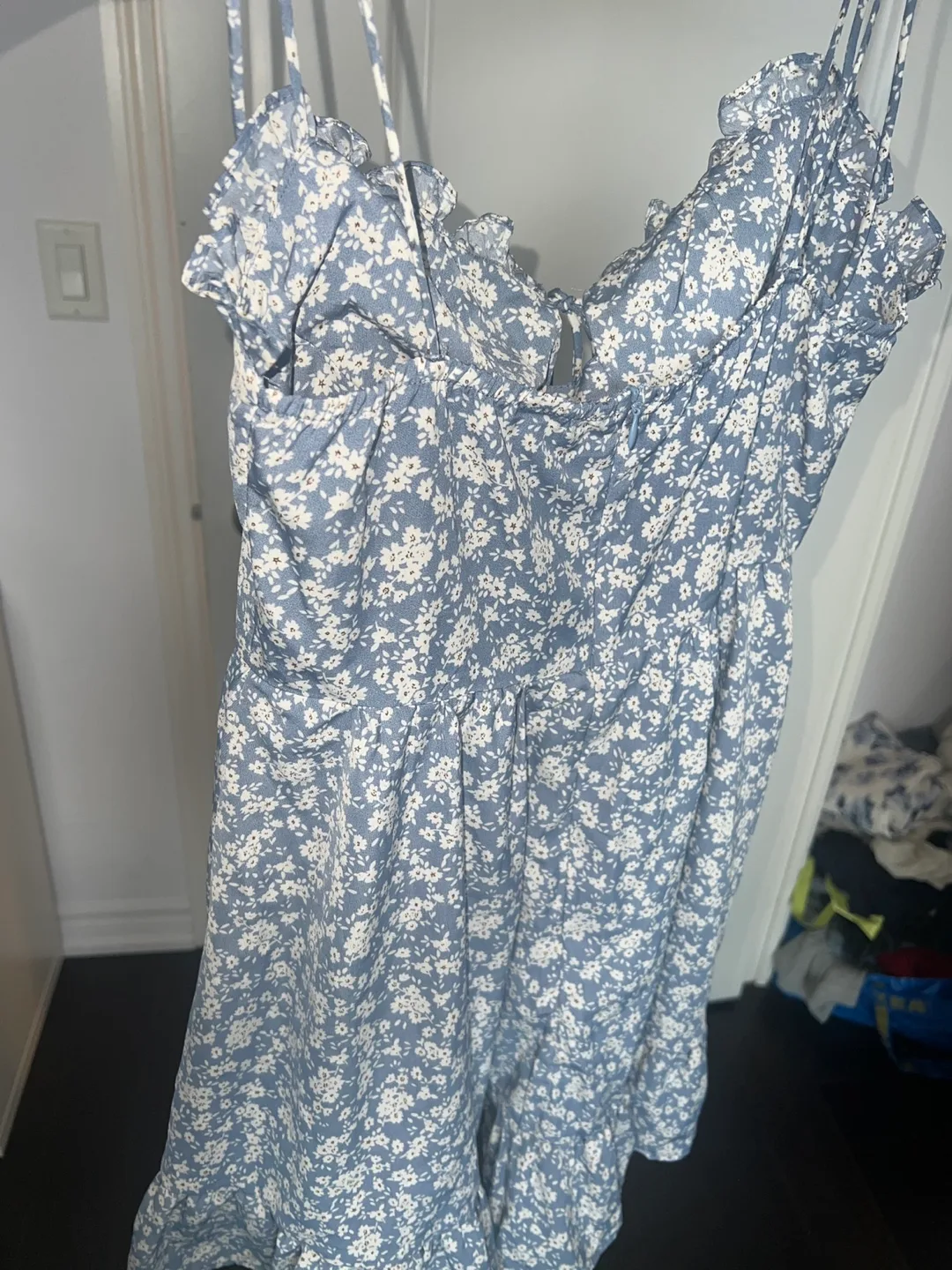 Cider Floral Print Mini Dress - Size S image indicator(2)