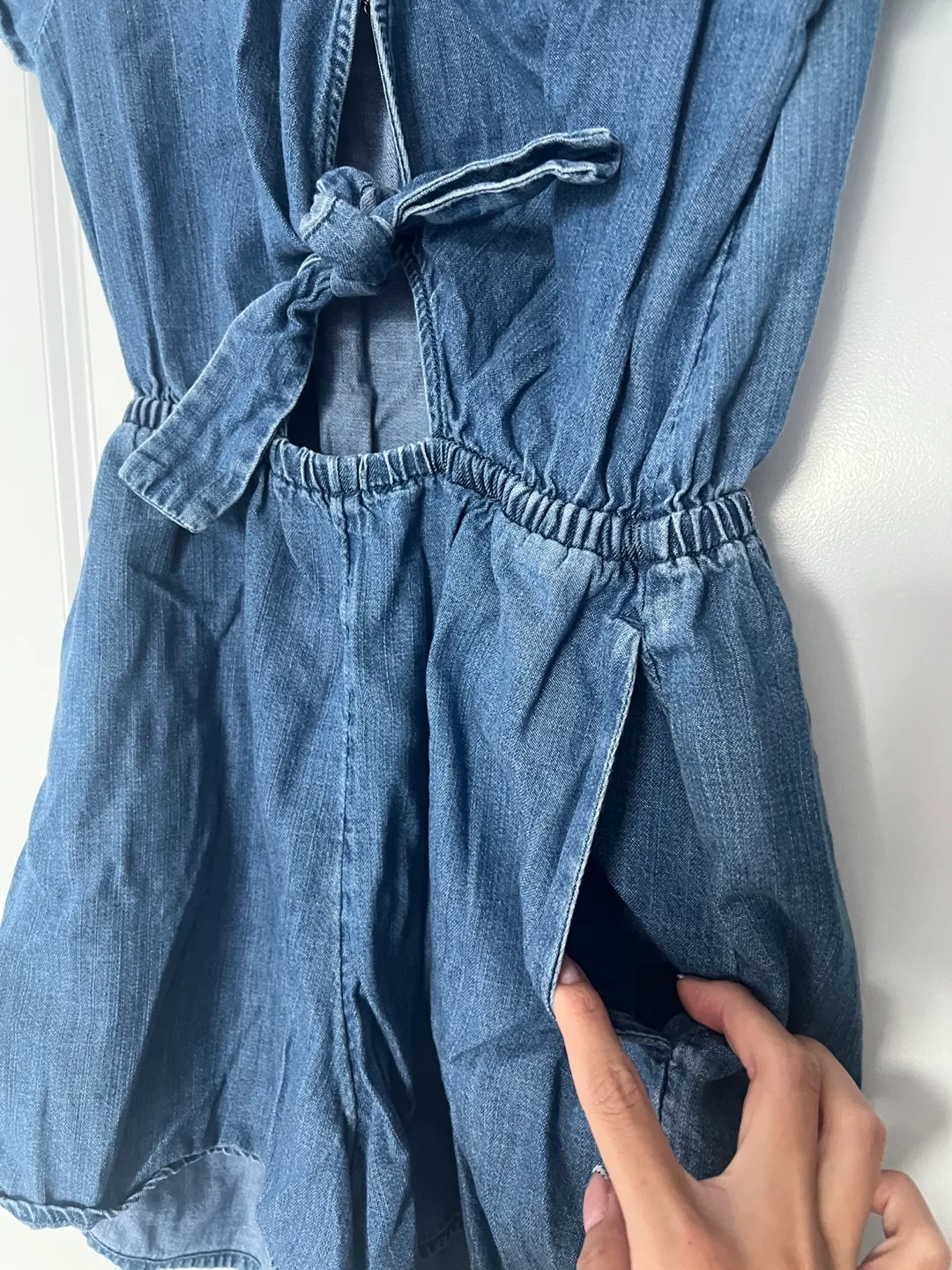 Abercrombie & Fitch Denim Romper - Size XS image indicator(3)