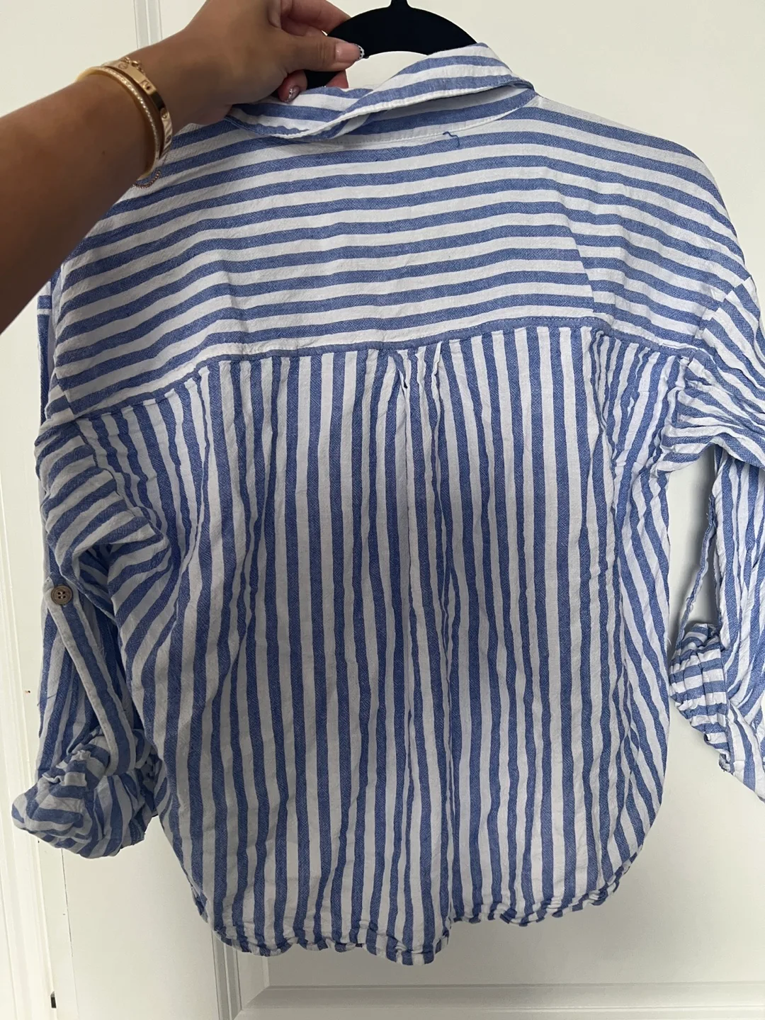 Zara Striped Blouse - Size XS image indicator(5)