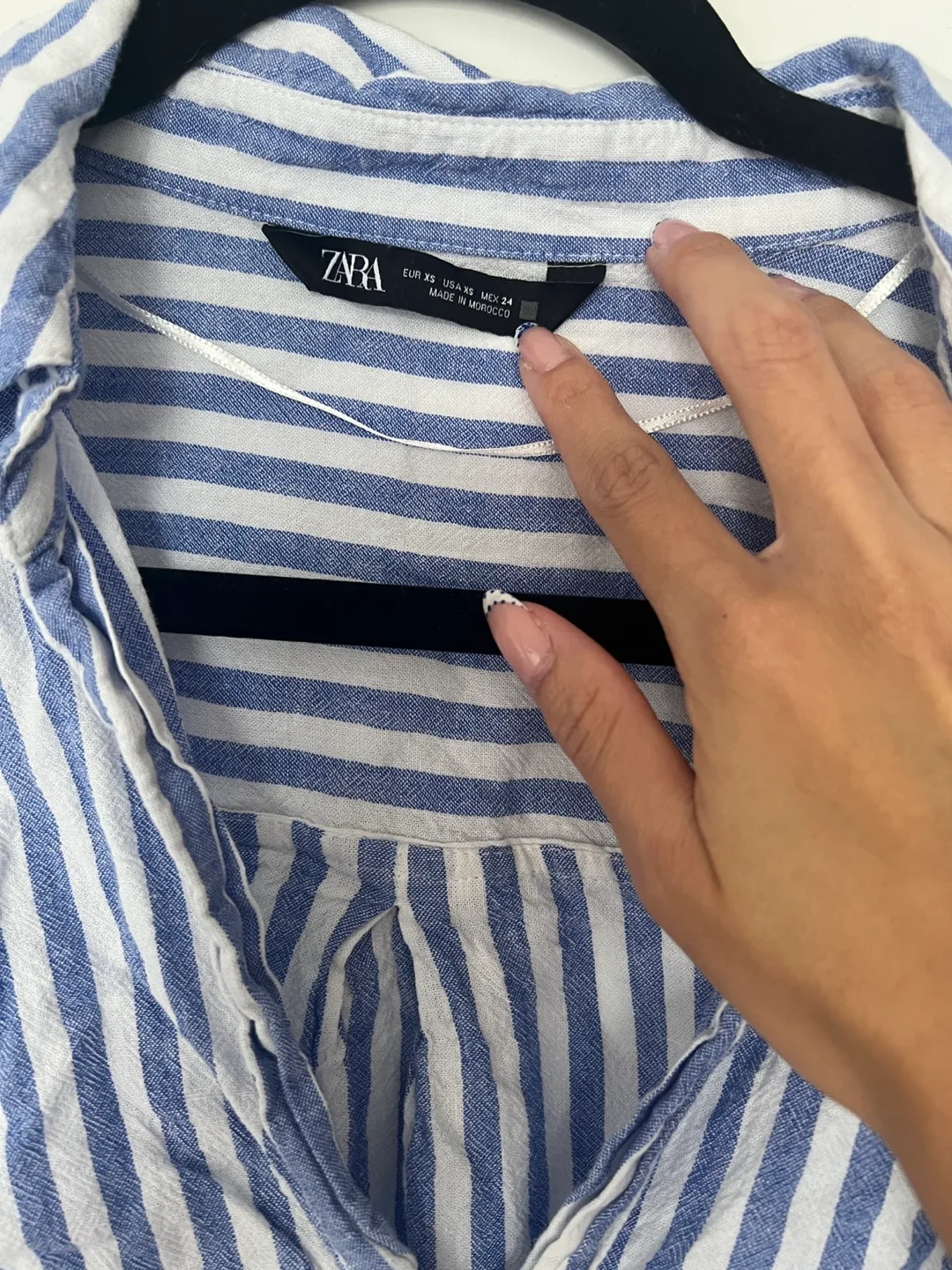 Zara Striped Blouse - Size XS image indicator(4)
