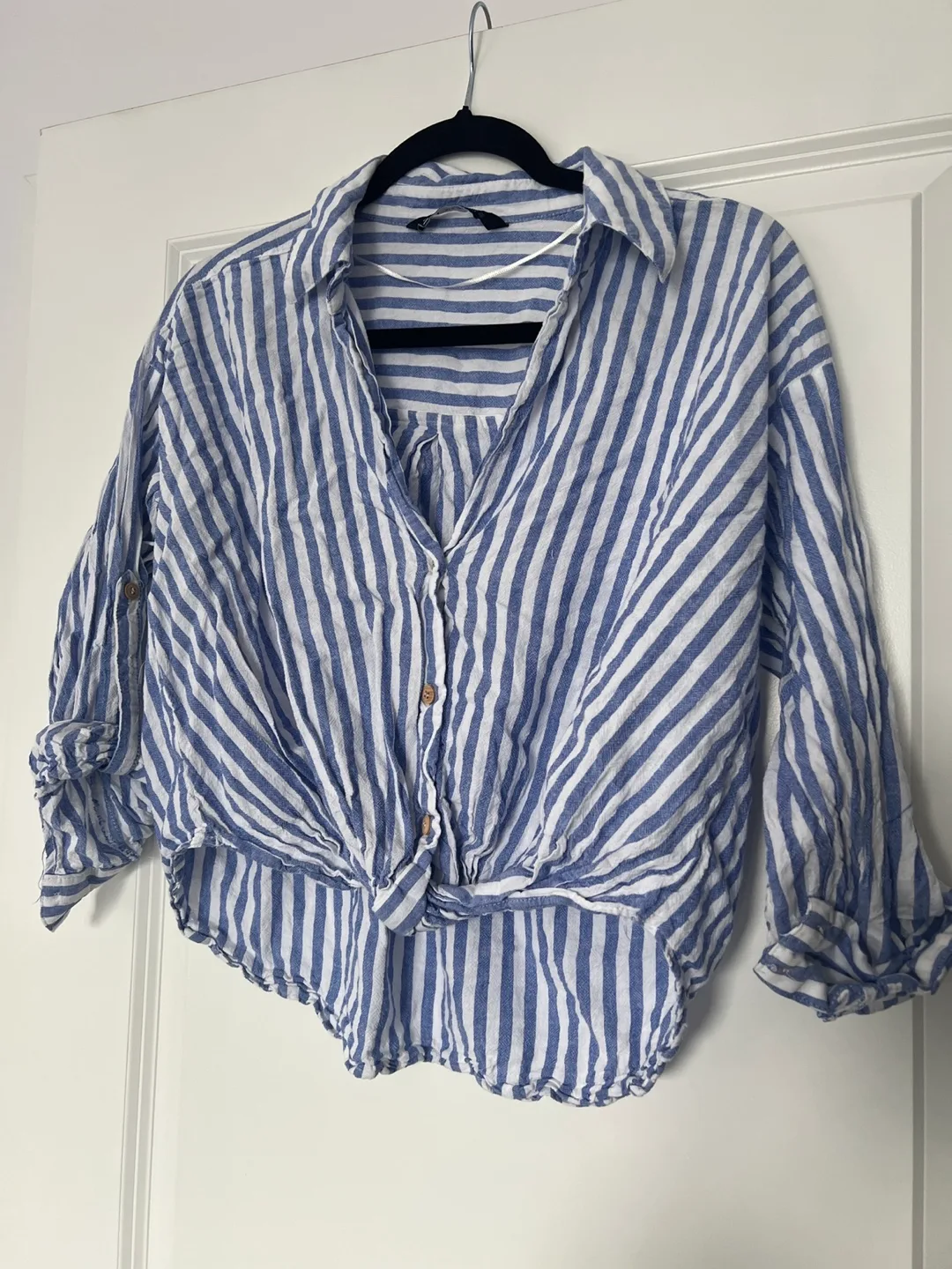 Zara Striped Blouse - Size XS image indicator(2)