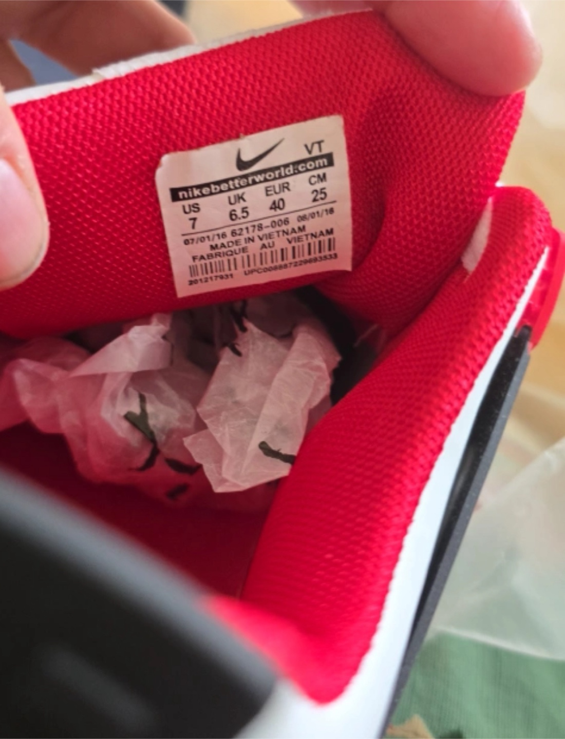 Nike Air Jordan 4 Retro Fire Red Size 7.5 - photo 3