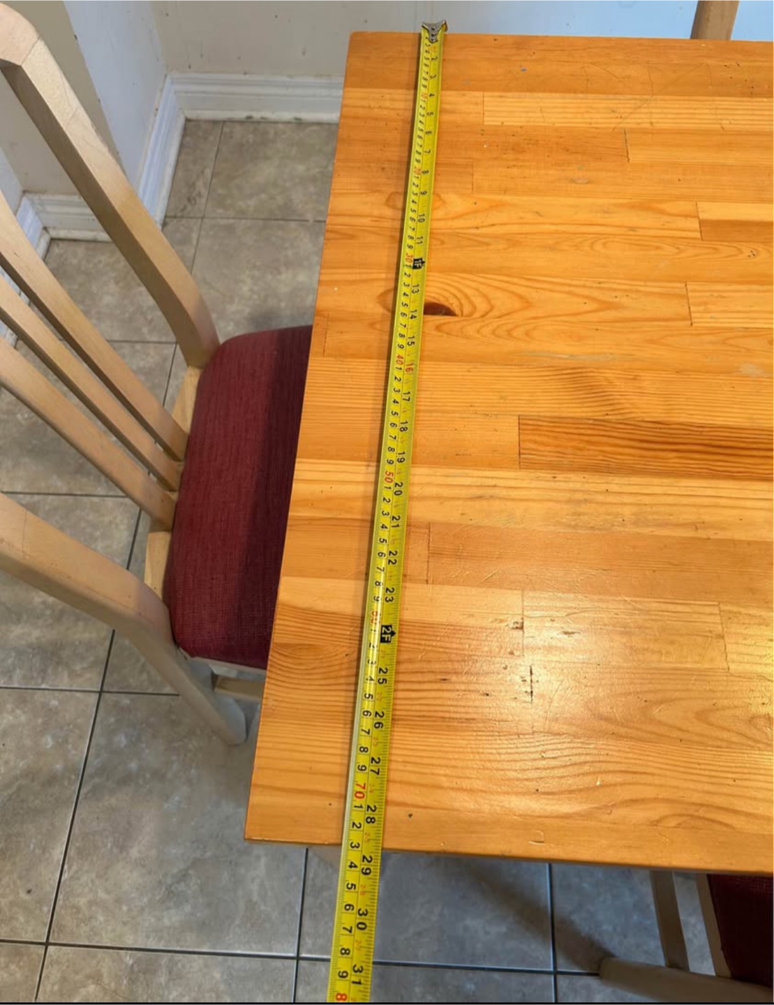 Wood Table and 4 Chairs - photo 3