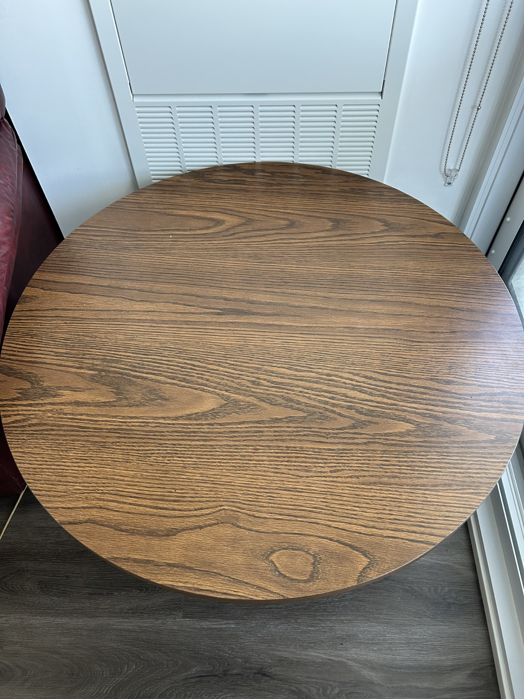 Round Wood Coffee Table - photo 4