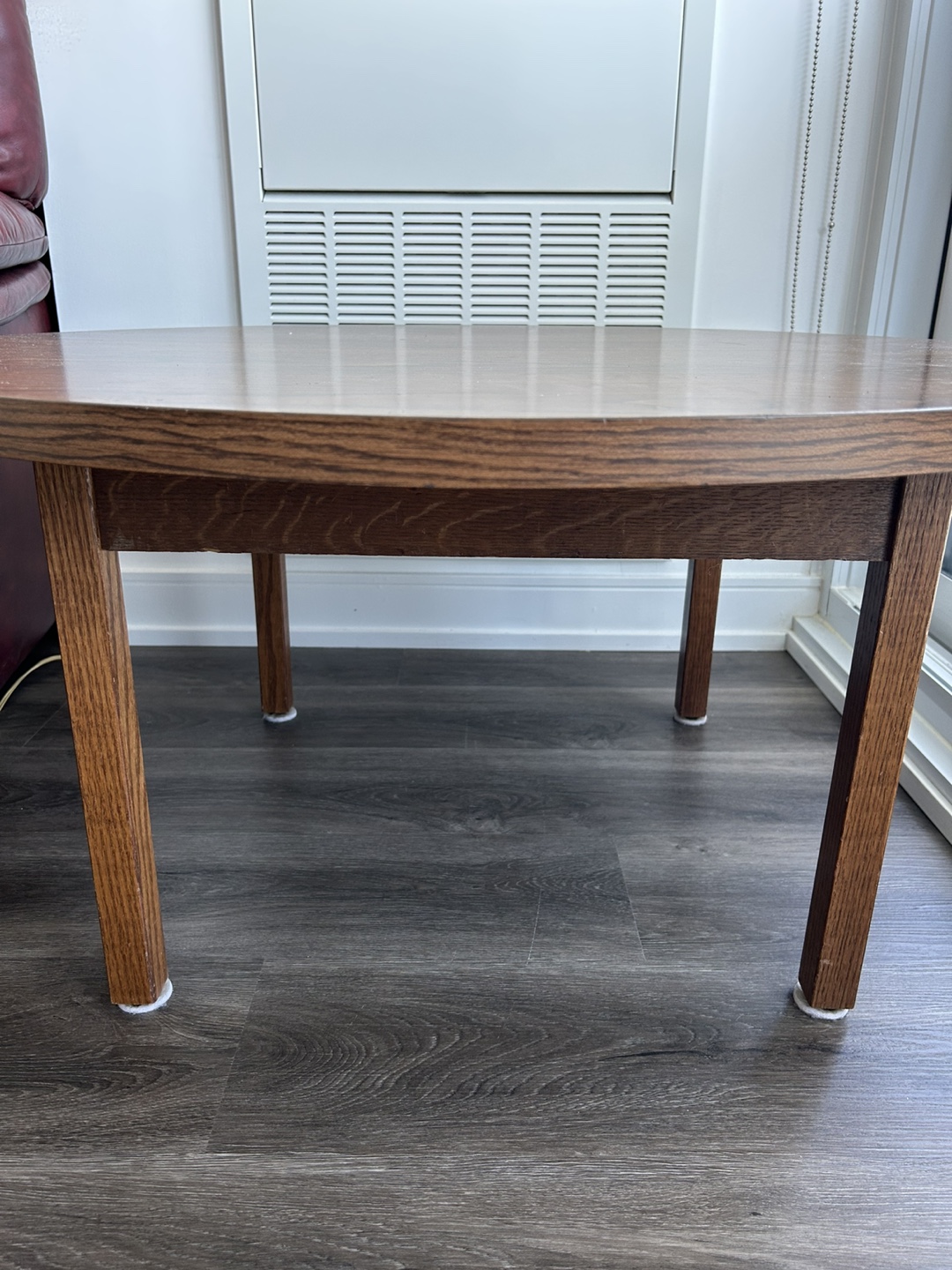 Round Wood Coffee Table - photo 3
