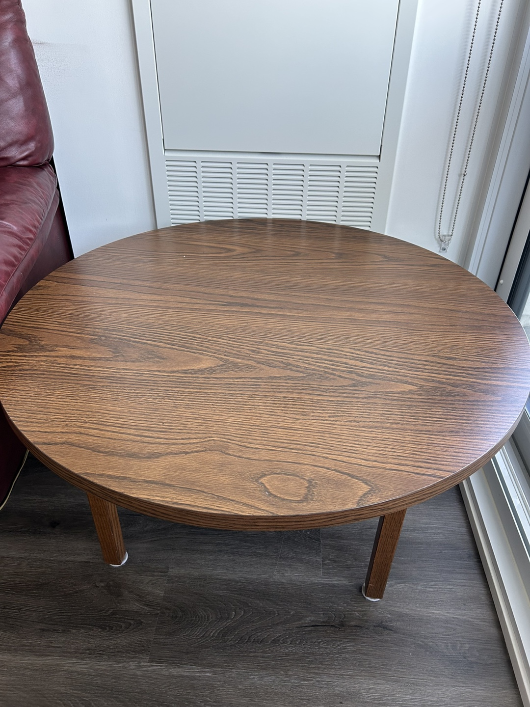 Round Wood Coffee Table - photo 5