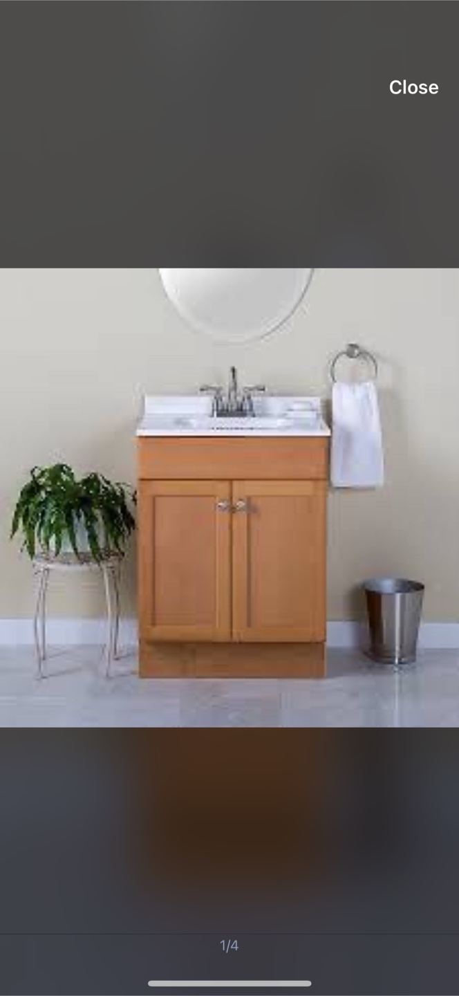 New Home Source 24-in Vanity with Top