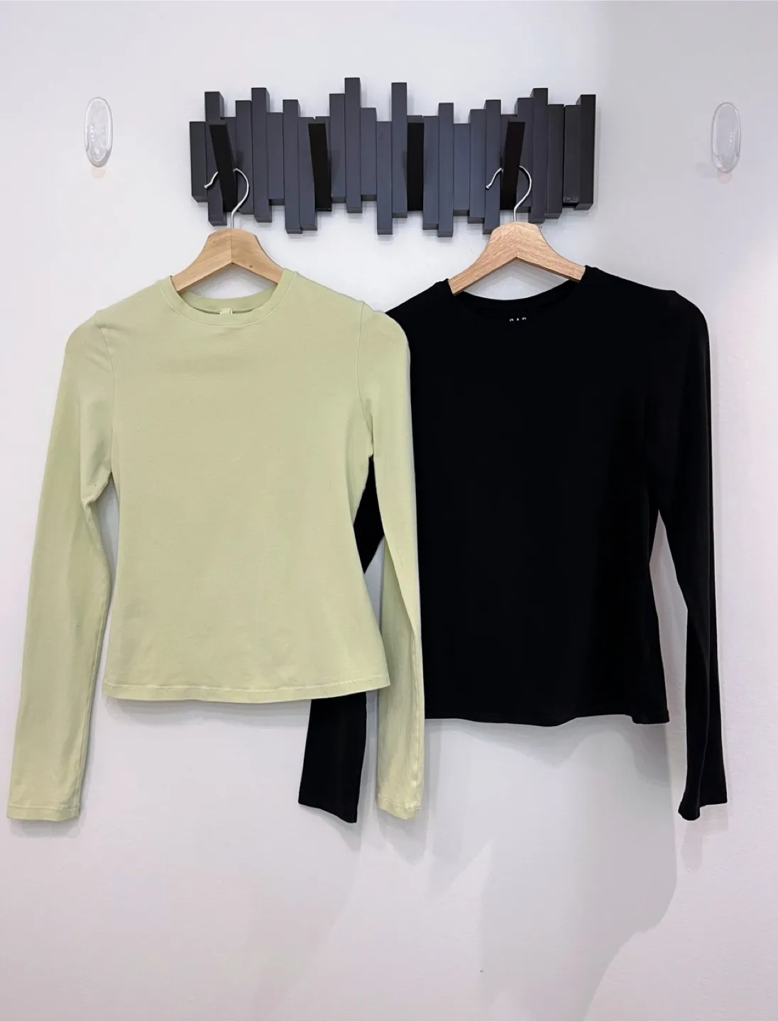 Two Stretchy Long Sleeve Shirts-Size M thumbnail