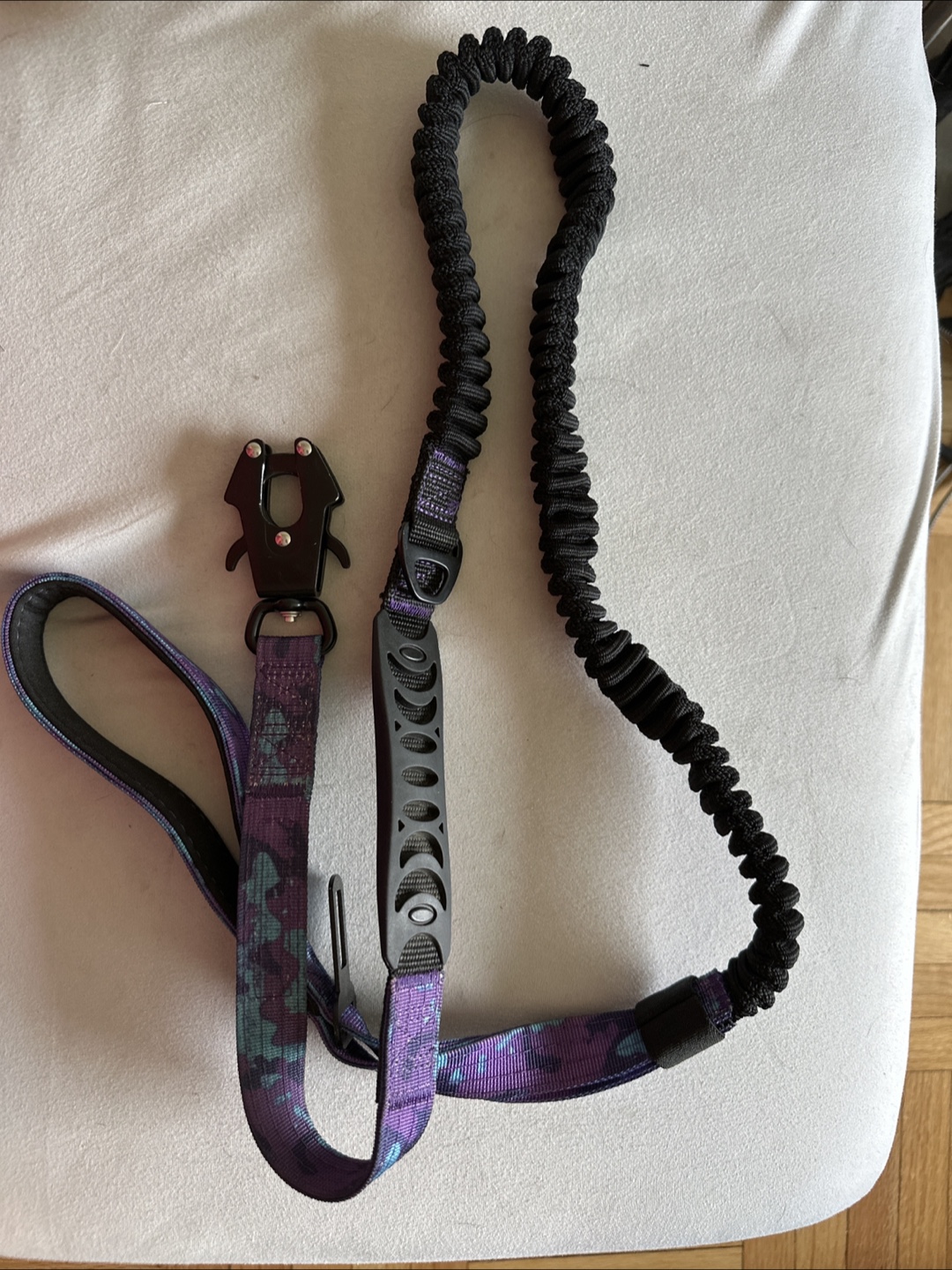 Black & Purple dog leash