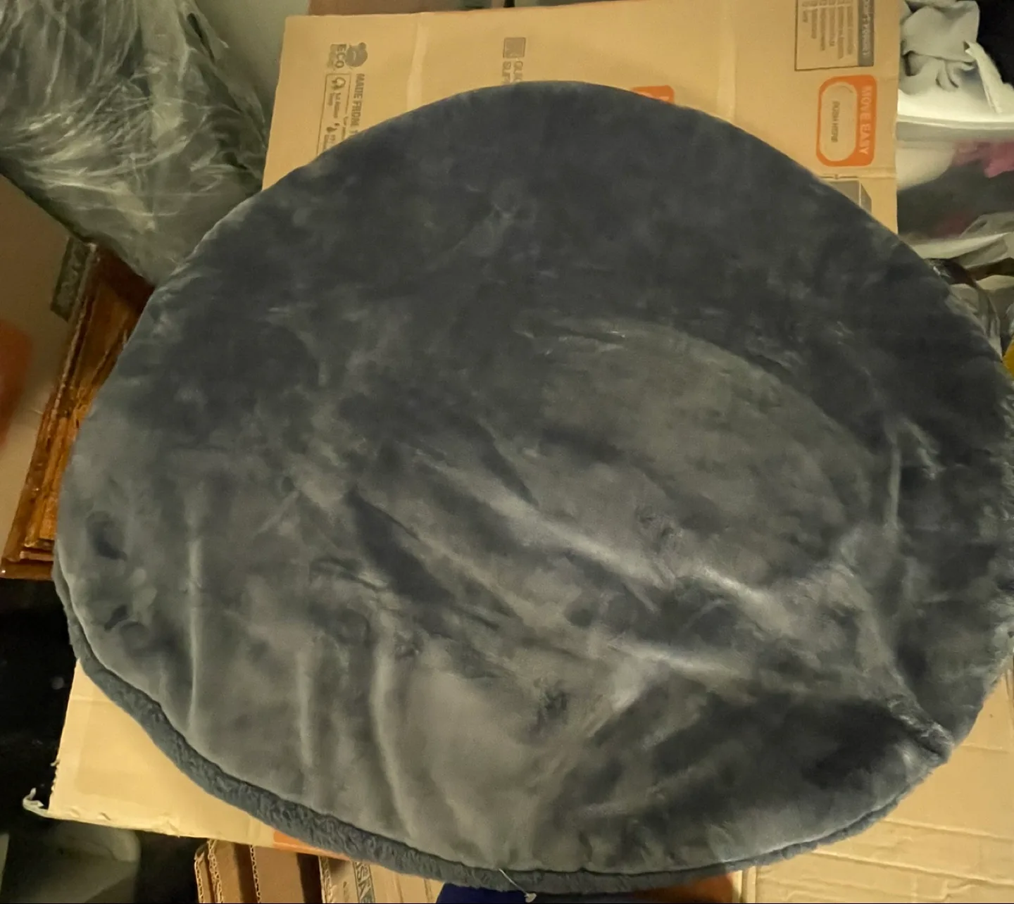 #freecycle  Gray Round Floor Cushion image indicator(2)