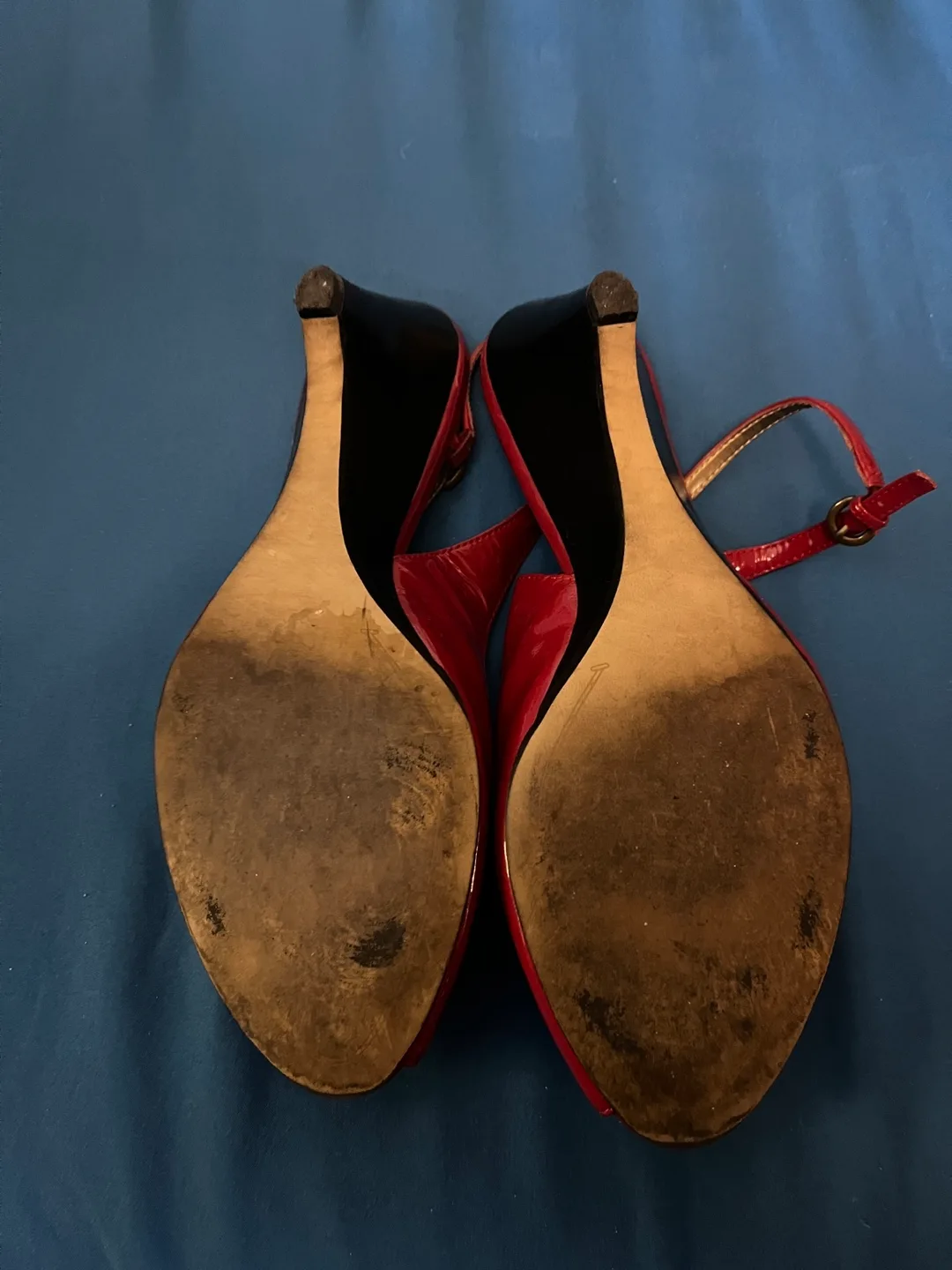 Franco Sarto Red Slingback Heels image indicator(2)