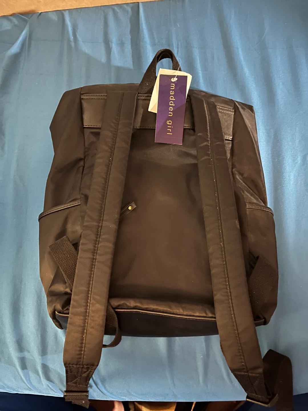 Madden Girl Black Backpack - New with Tags! image indicator(2)