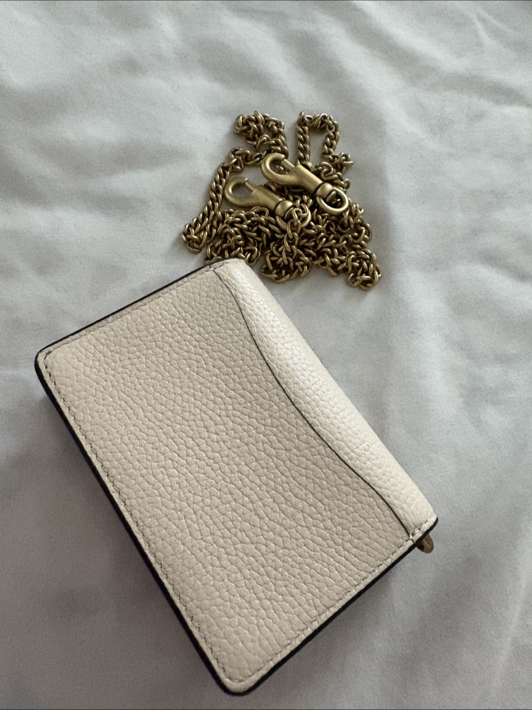 AUTHENTIC & RARE Coach Flap Wallet Crossbody Purse (Chalk) - photo 3