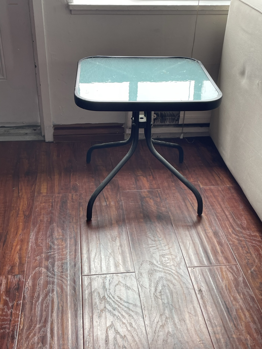Glass Top Side Table