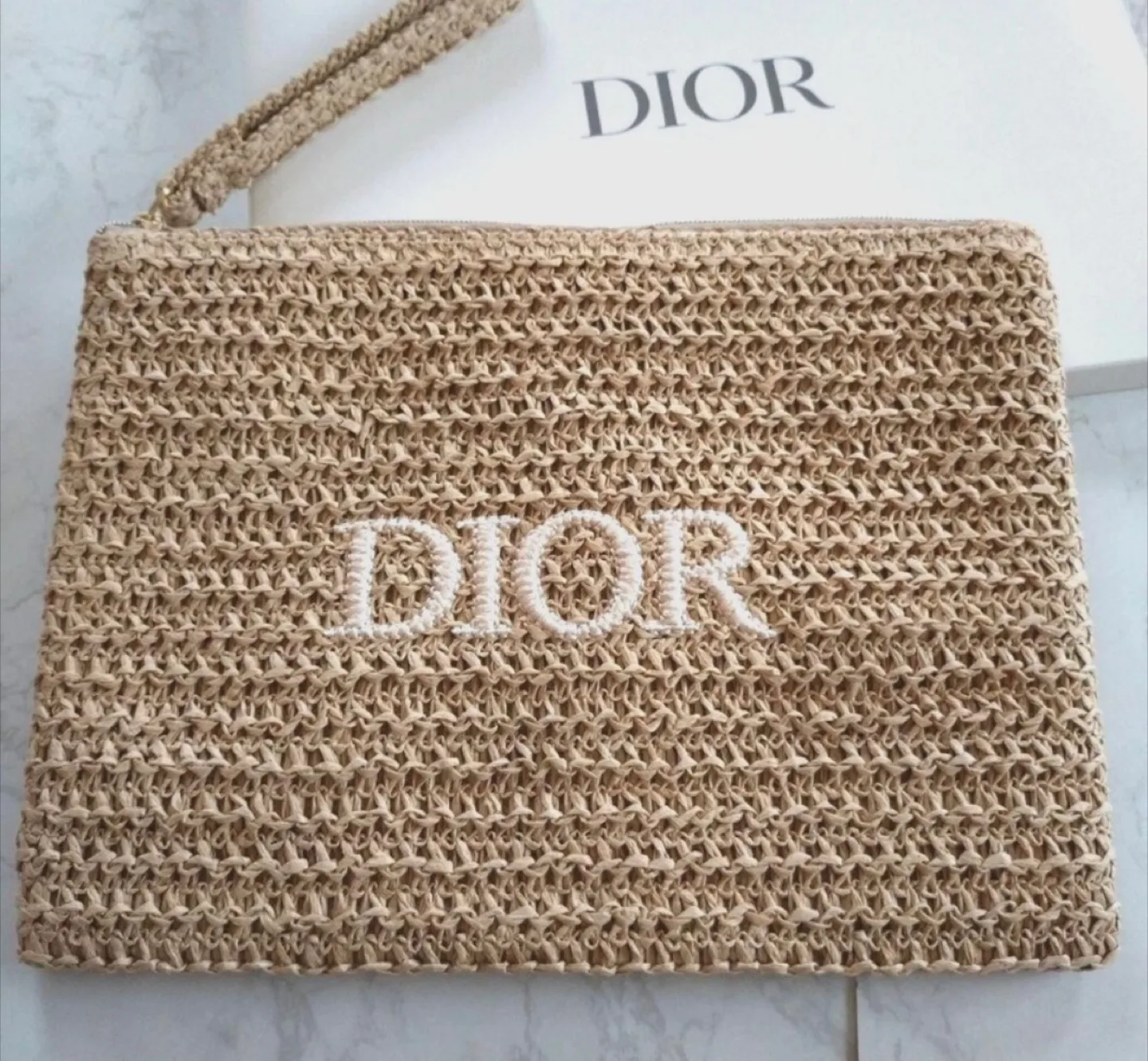 Dior Straw Tote Bag & Pouch Set image indicator(5)