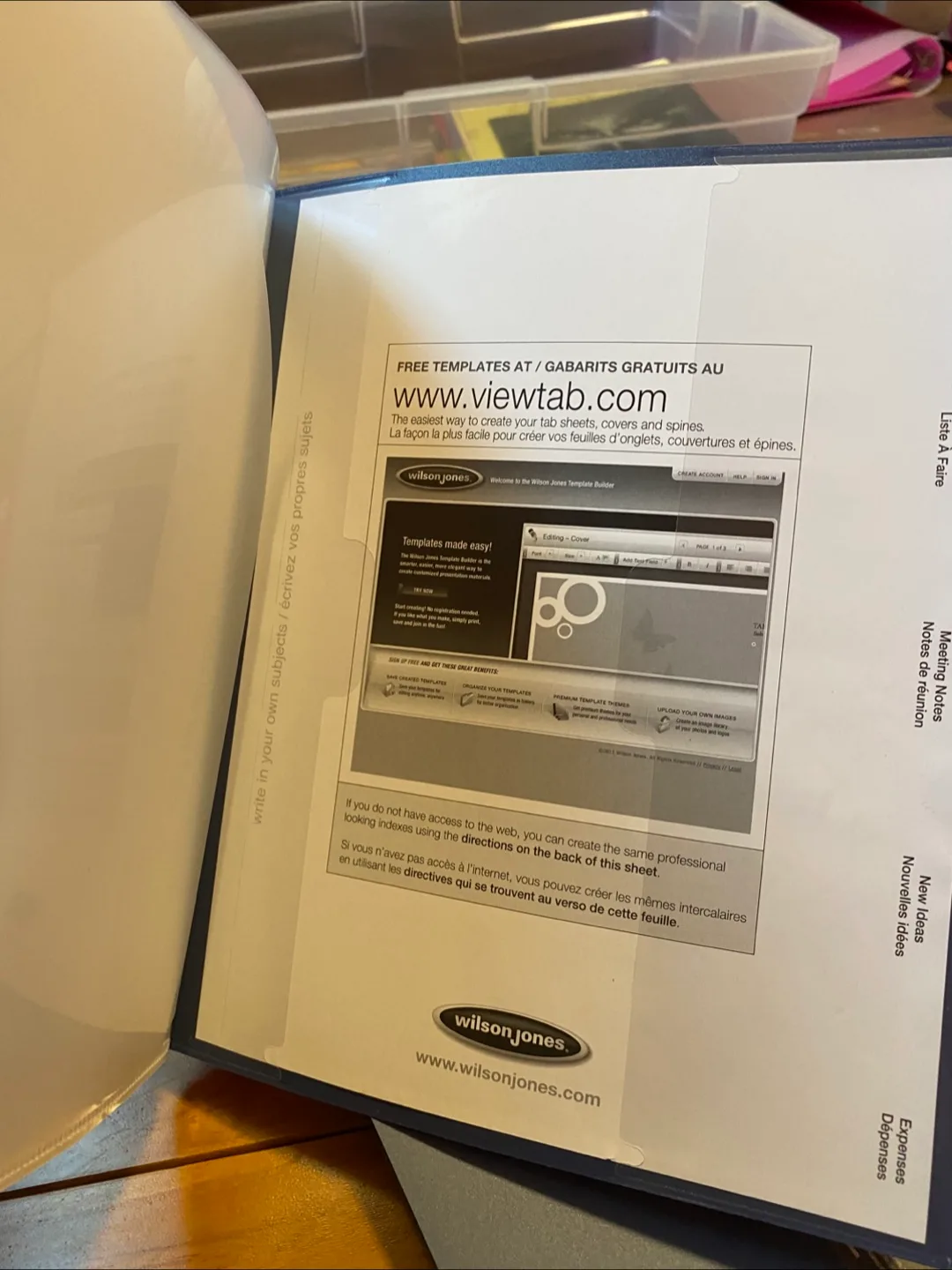 Wilson Jones View-Tab Document Organizer image indicator(4)