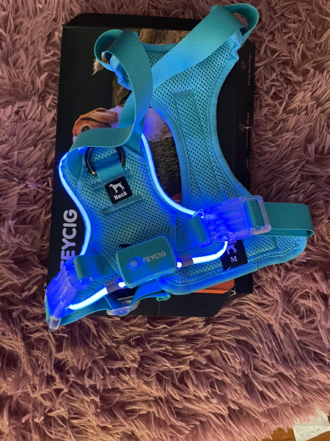 Feycig Light Up Dog Harness, XS image indicator(2)