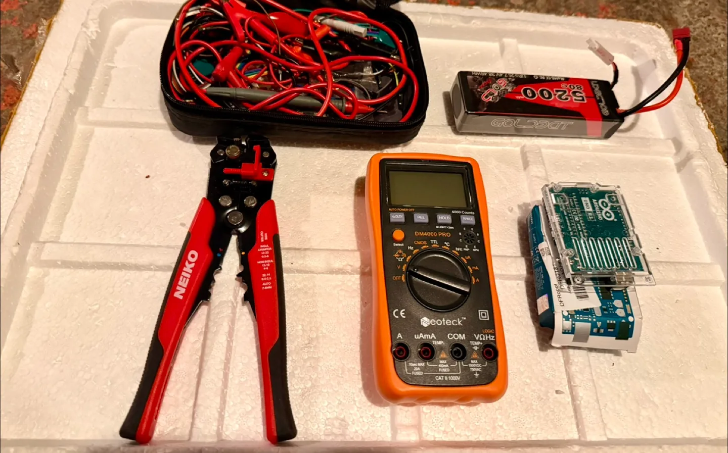 Arduino, Neiko Wire Stripper, Multimeter thumbnail