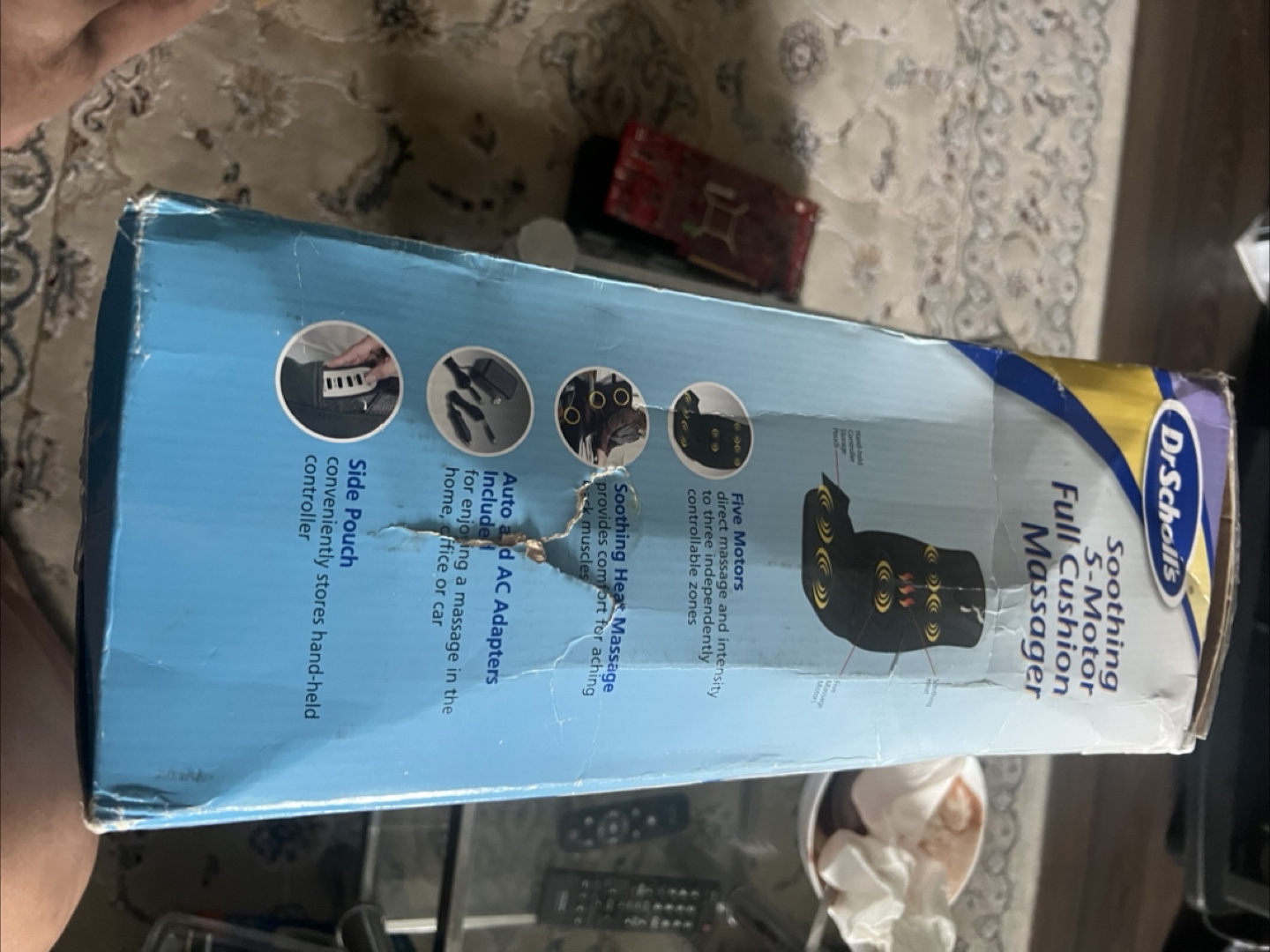 Dr. Scholl's Soothing 5-Motor Full Cushion Massager - photo 3