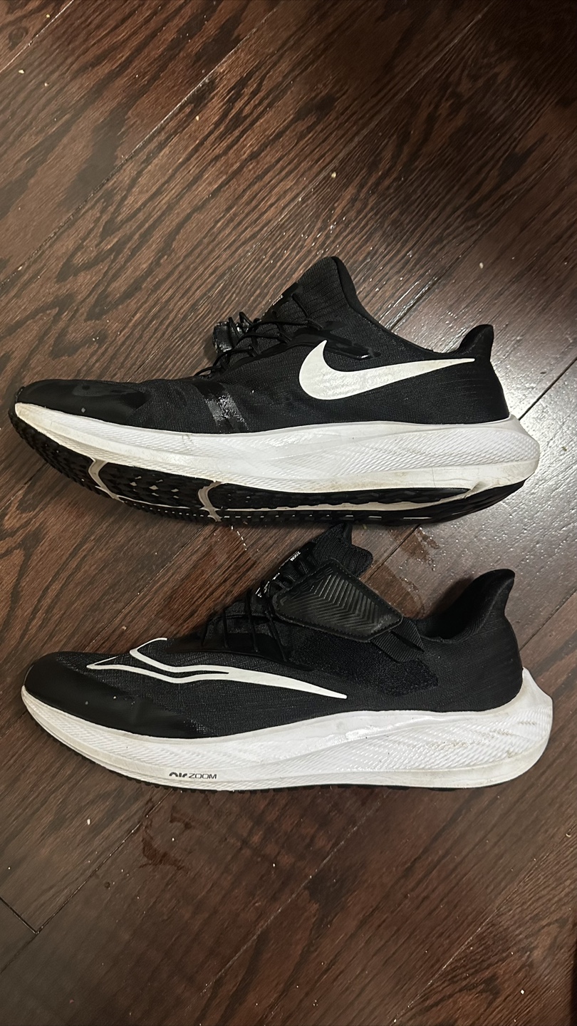 Nike Zoom pegasus flyease black running shoes - US 12