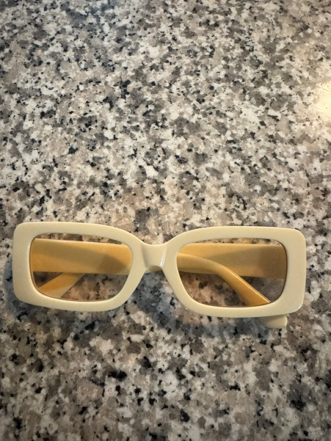 Cream Rectangular Sunglasses image indicator(2)